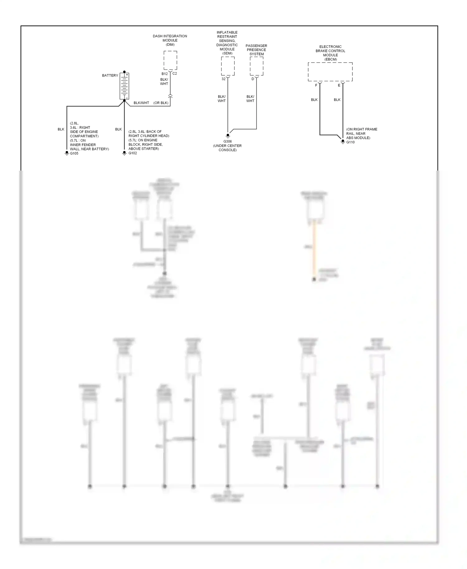 Cadillac CTS I (2002-2007) dash integration module (dim) wiring diagram  (1 of 4)