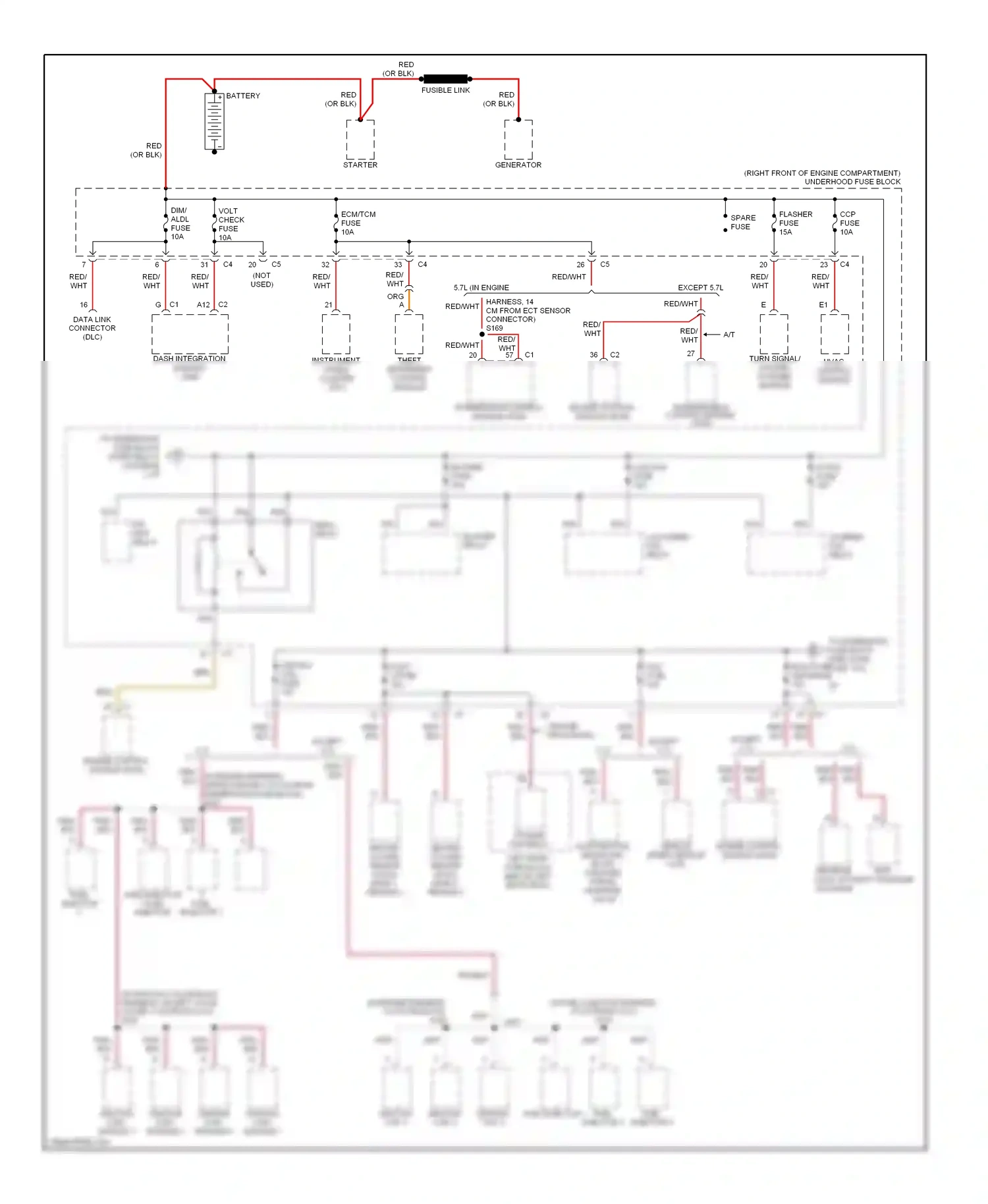 Cadillac CTS I (2002-2007) engine control module (ecm) wiring diagram  (2 of 4)
