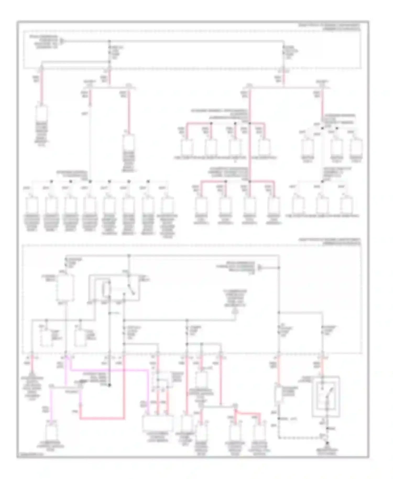 Wiring diagram except 5.7l for Cadillac CTS I (2002-2007) (10 of 11)