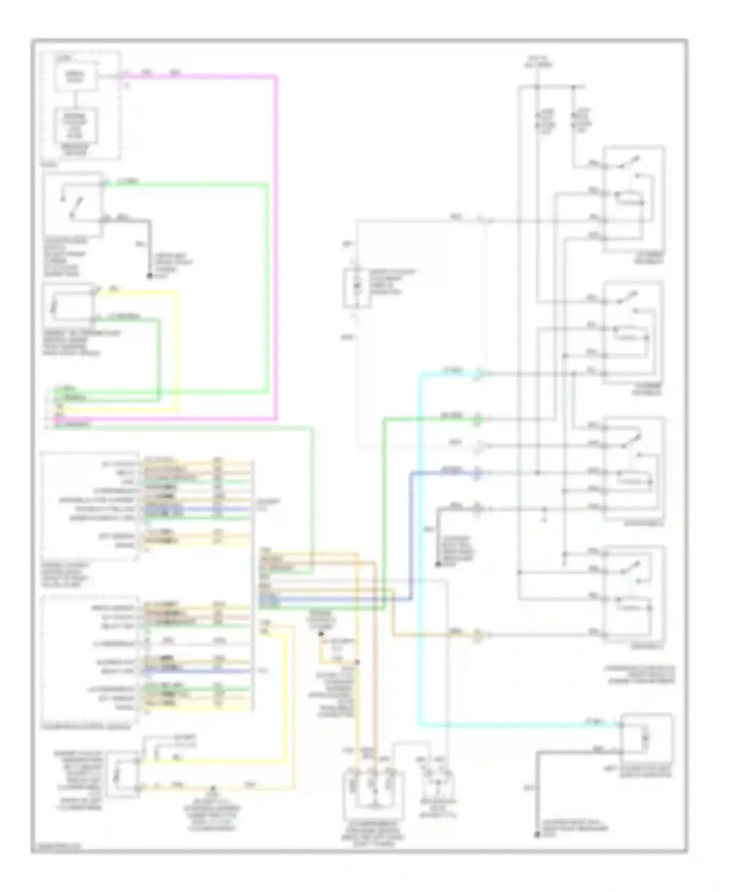 Wiring diagram main relay for Cadillac CTS I (2002-2007) (4 of 9)