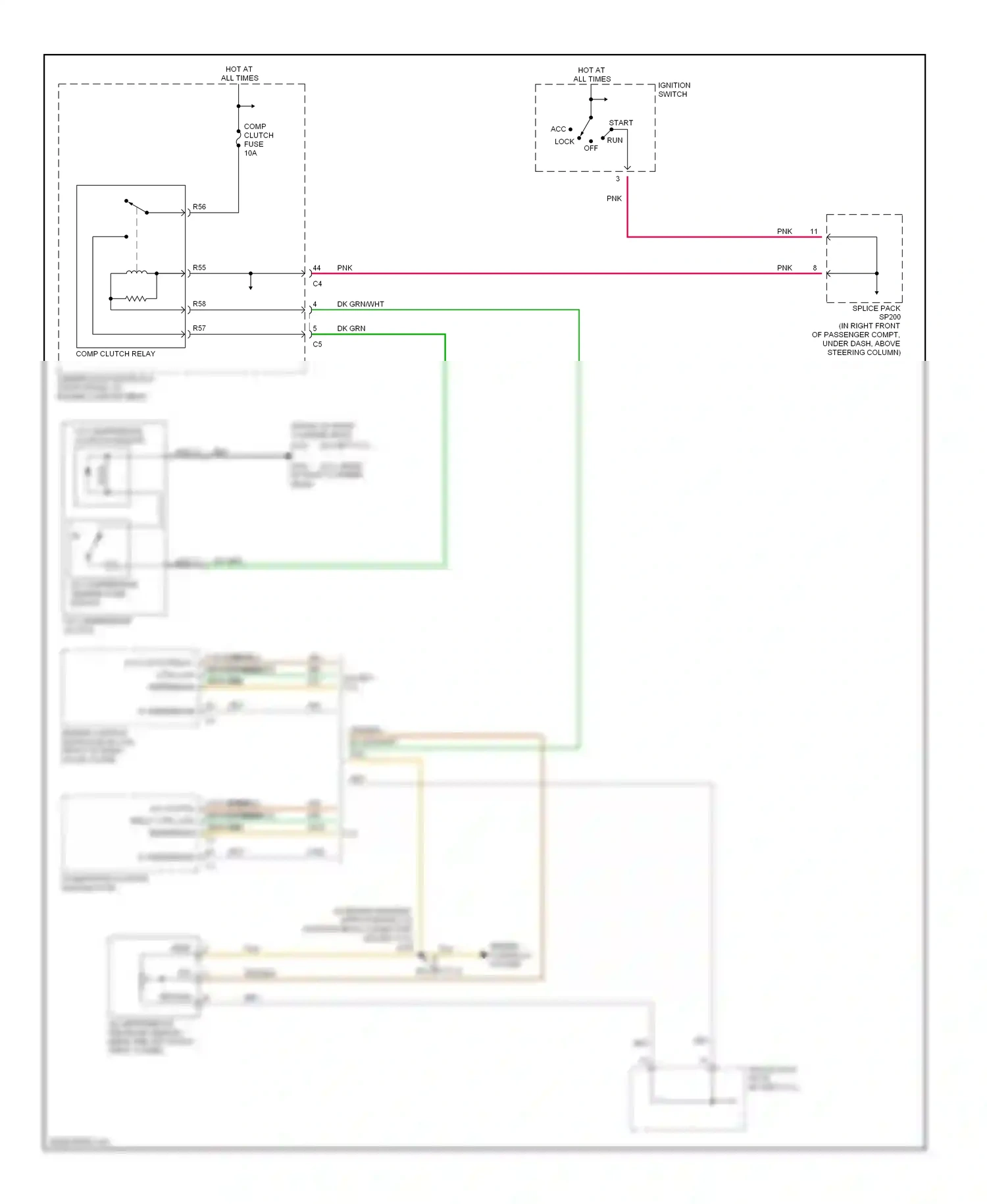 Cadillac CTS I (2002-2007) return wiring diagram  (1 of 1)