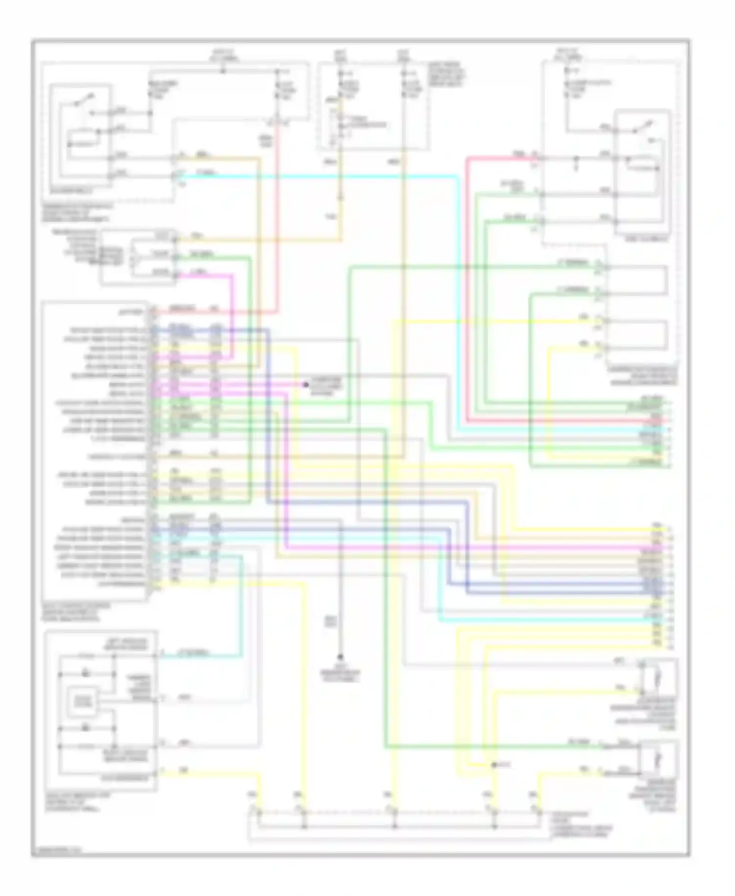 Wiring diagram right sunload sensor signal for Cadillac CTS I (2002-2007) (1 of 1)