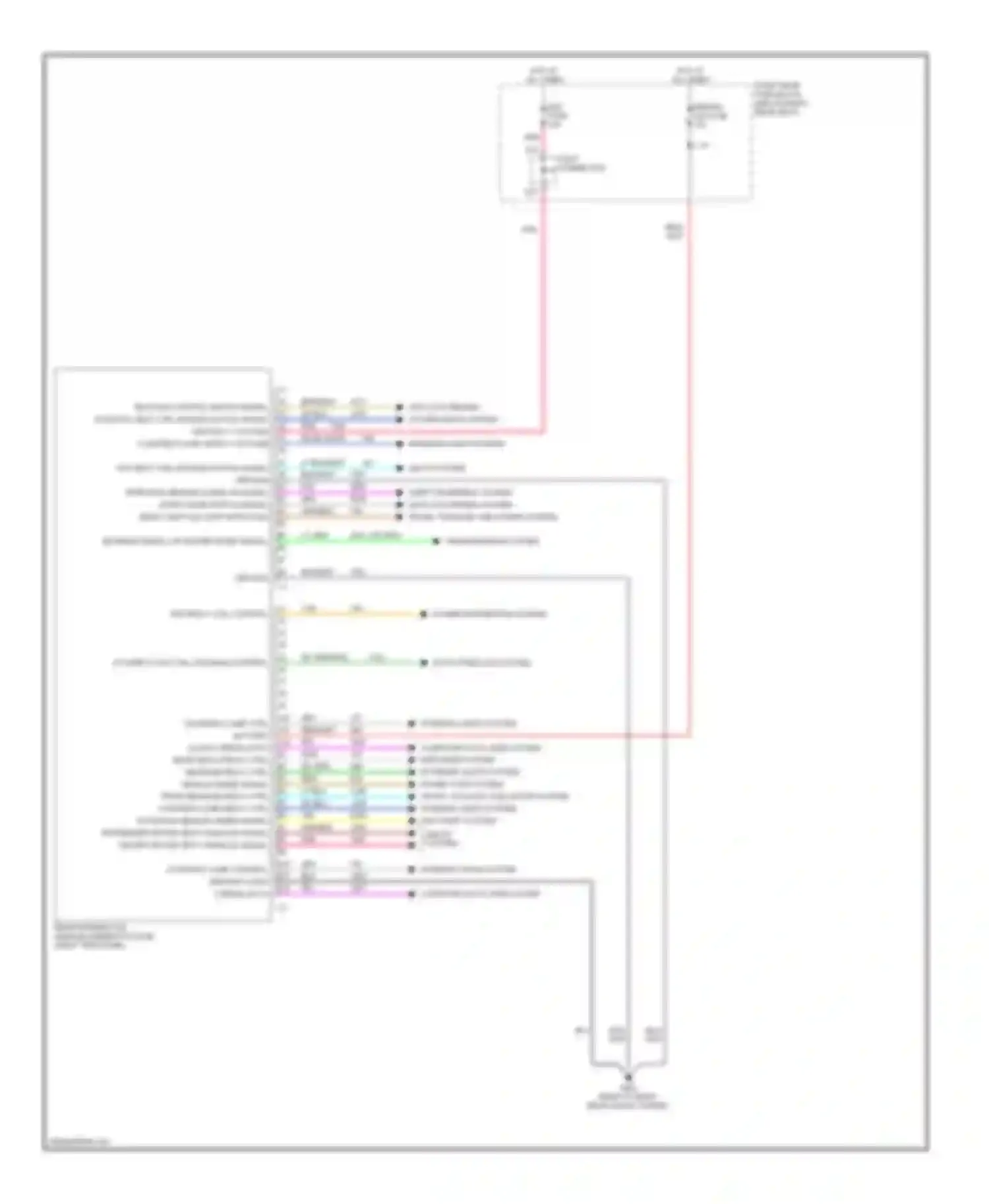 Wiring diagram rim fuse for Cadillac CTS I (2002-2007) (4 of 4)