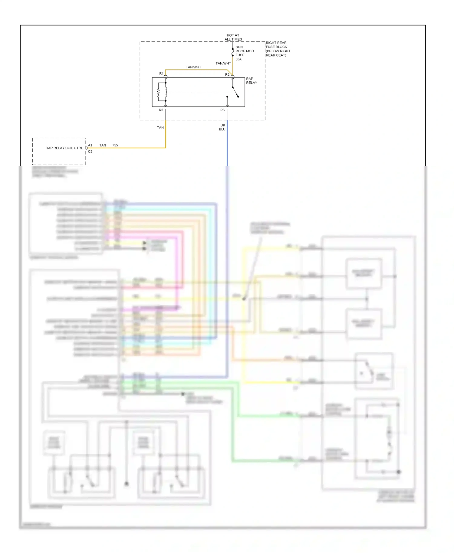 Cadillac CTS I (2002-2007) solid state (open) wiring diagram  (1 of 1)