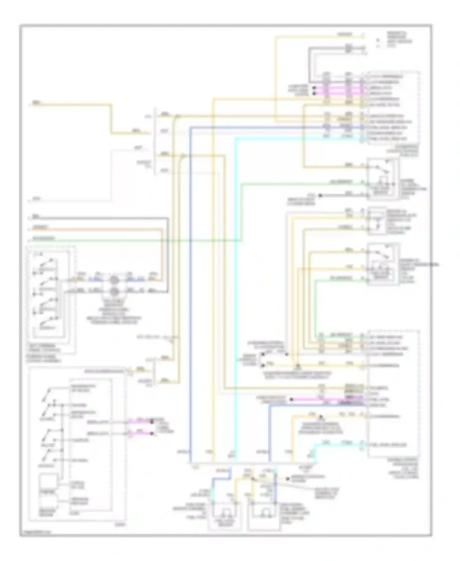 Wiring diagram steering wheel control assembly for Cadillac CTS I (2002-2007) (1 of 1)
