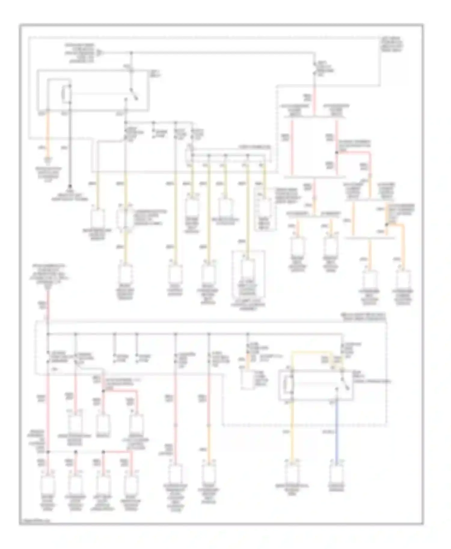 Wiring diagram sunroof module for Cadillac CTS I (2002-2007) (2 of 3)