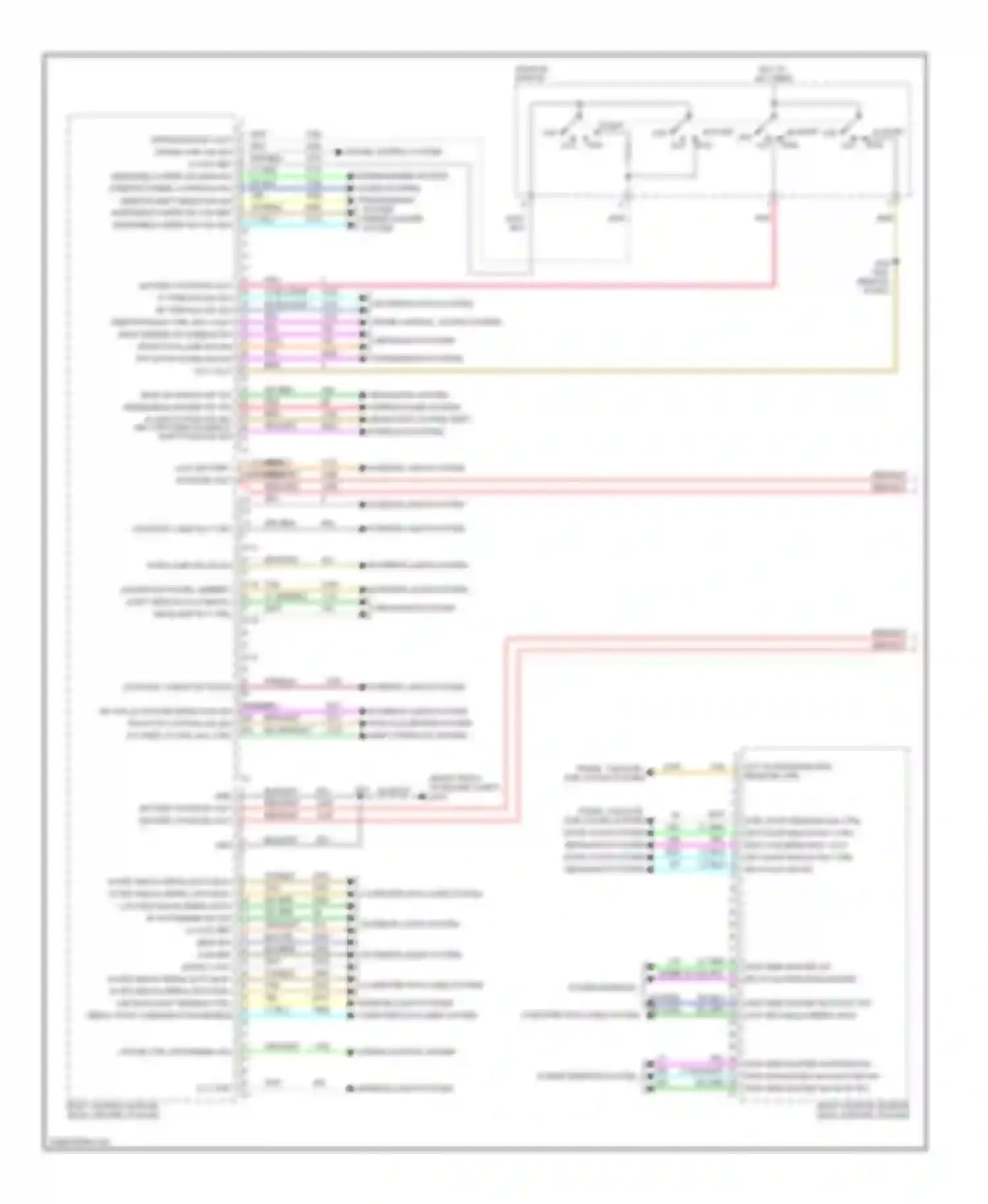 CTS Cadillac II (2007-2014): Body control modules circuit (1 of 2)