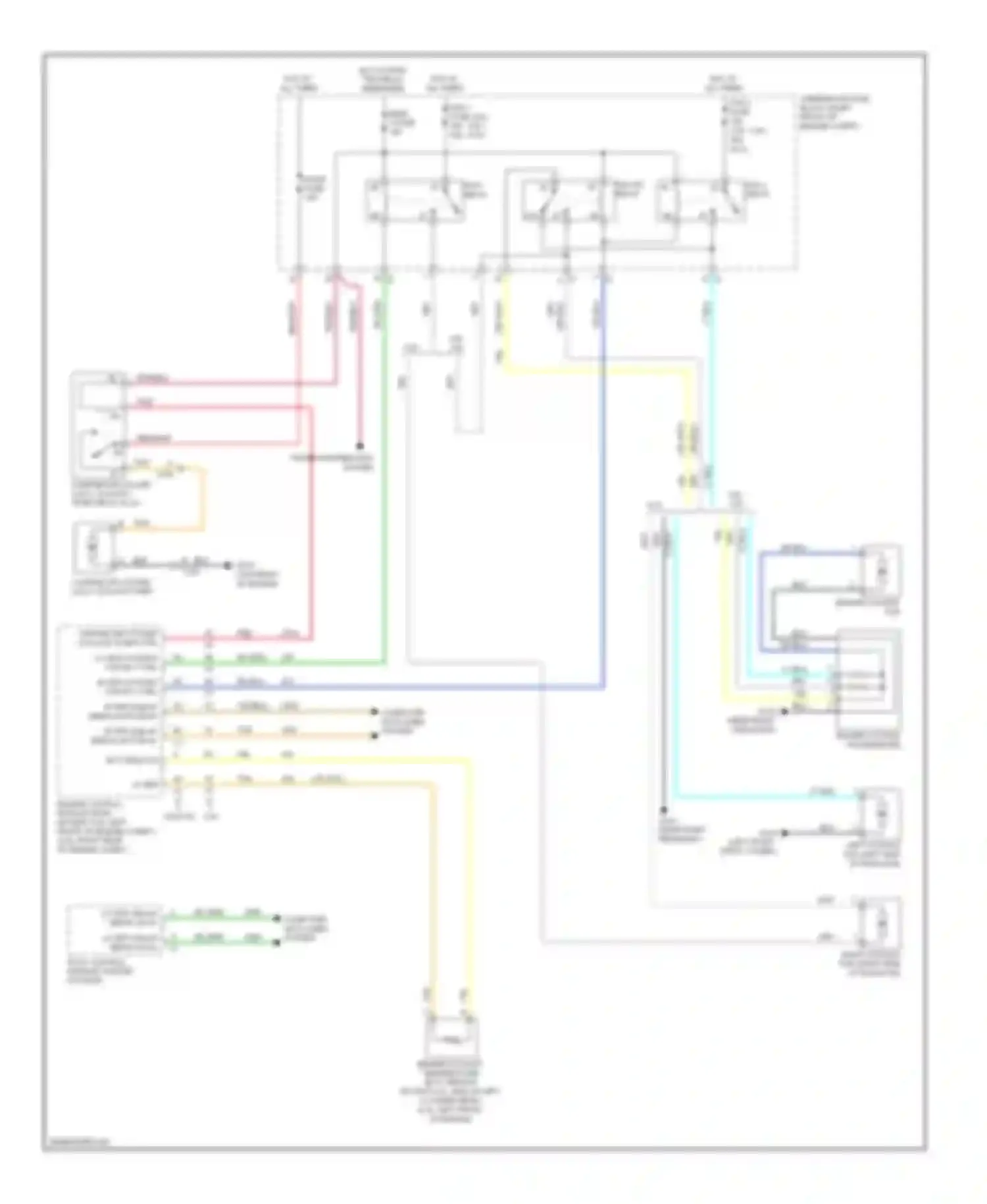 CTS Cadillac II (2007-2014): Cooling fan circuit