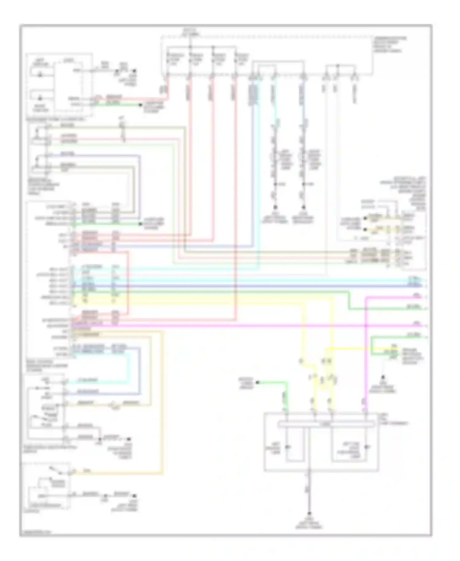 CTS Cadillac II (2007-2014): Exterior lamps circuit (1 of 2)