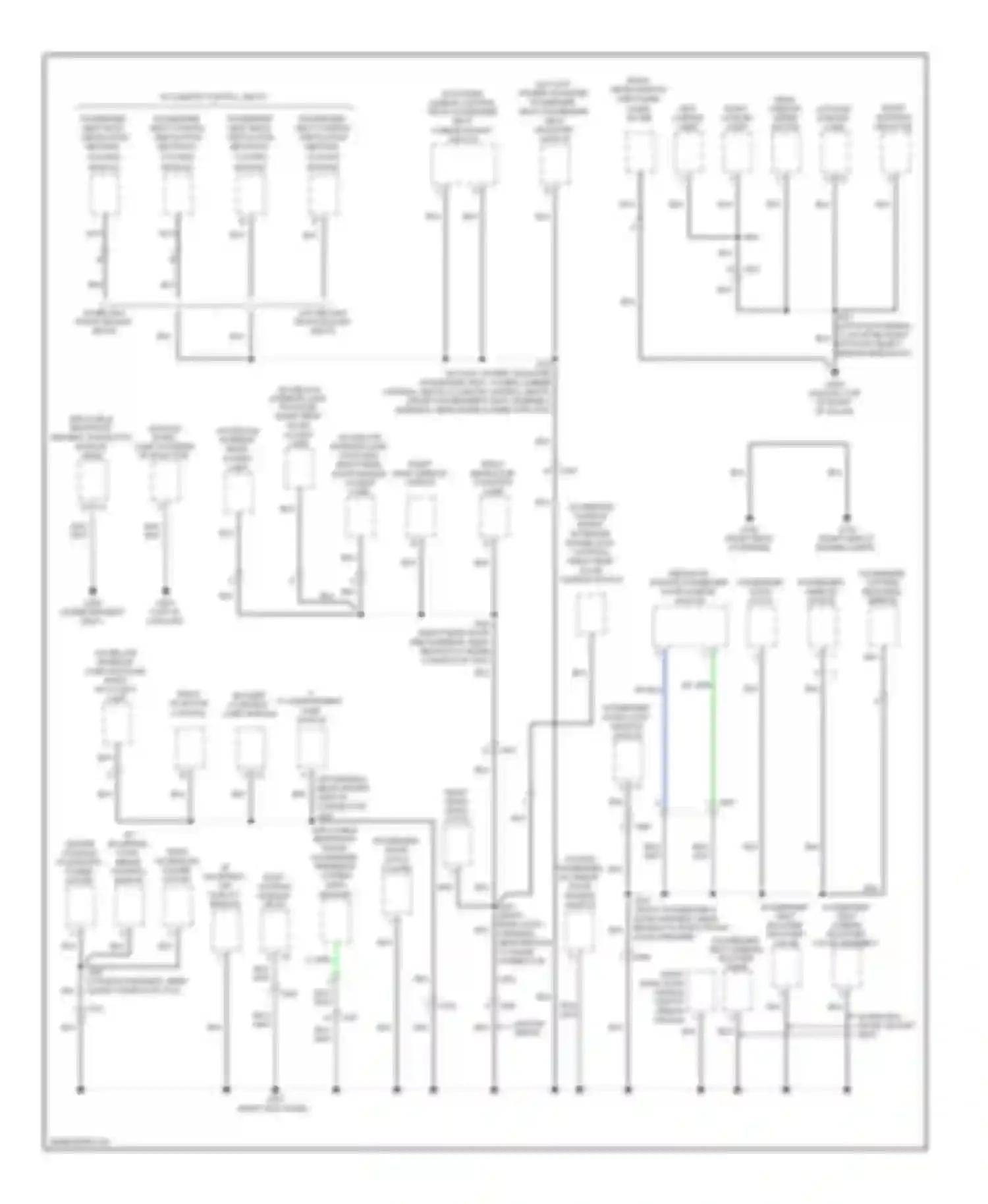 CTS Cadillac II (2007-2014): Ground distribution circuit (3 of 5)