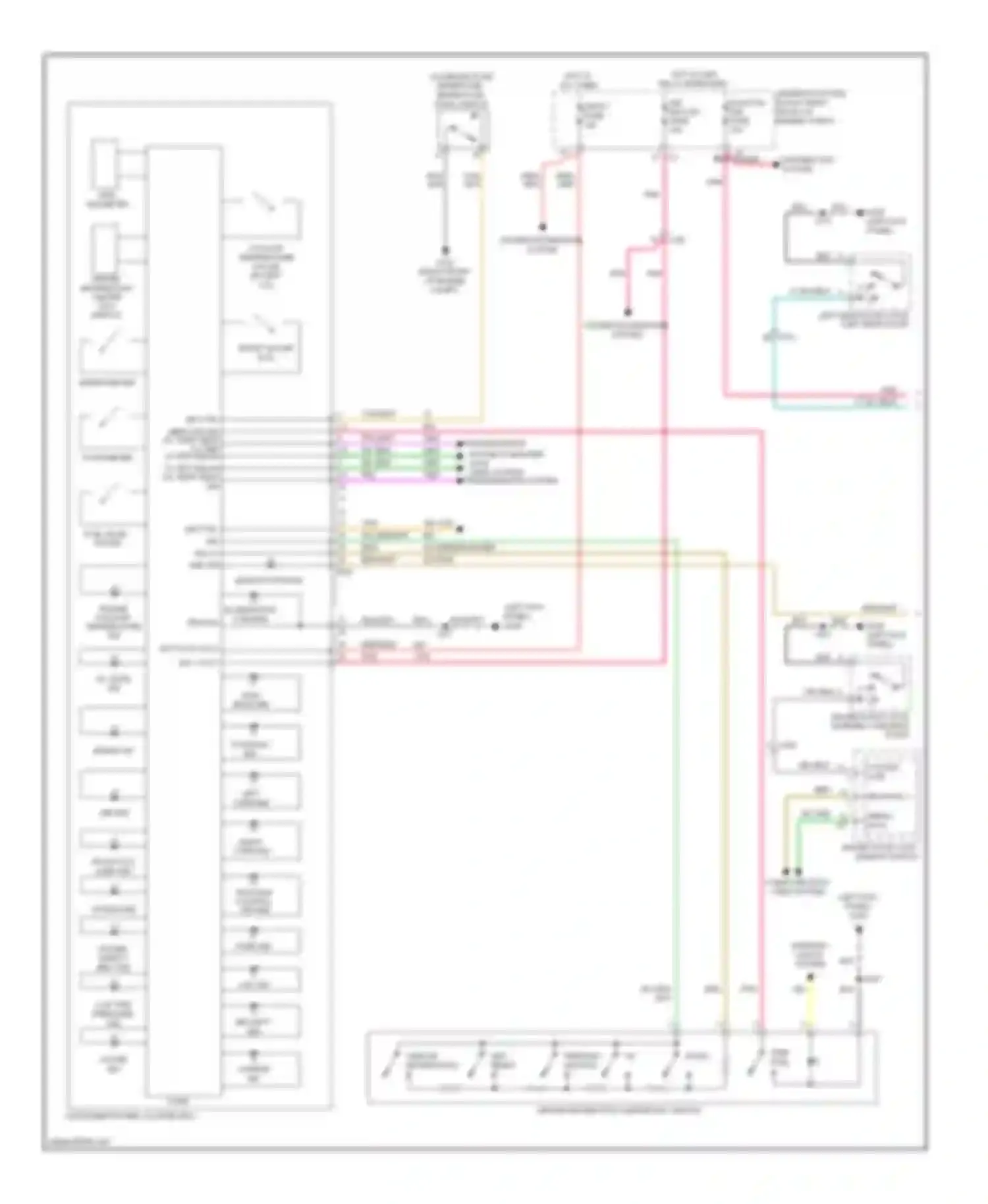 CTS Cadillac II (2007-2014): Instrument cluster circuit (1 of 2)