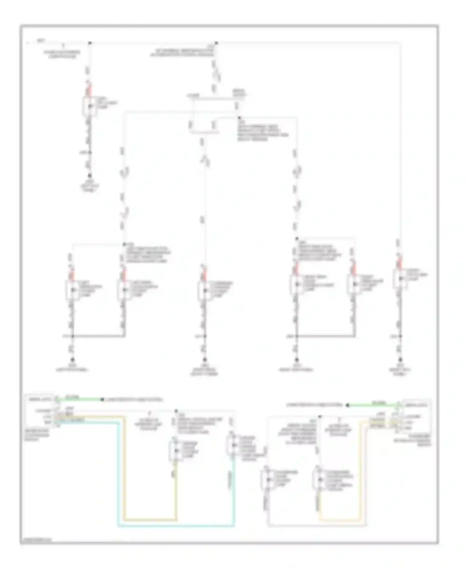 CTS Cadillac II (2007-2014): Courtesy lamps circuit (2 of 2)