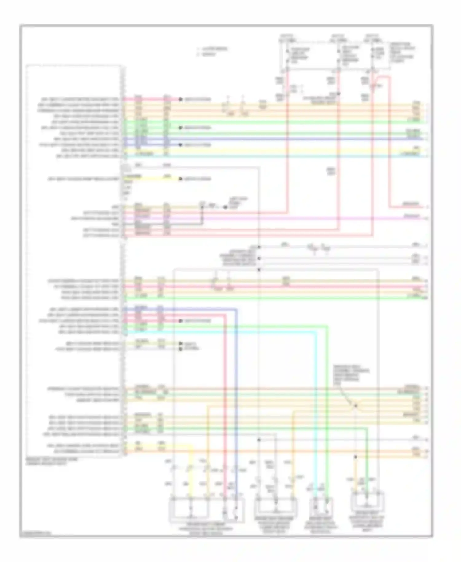 CTS Cadillac II (2007-2014): Memory seat circuit (1 of 3)