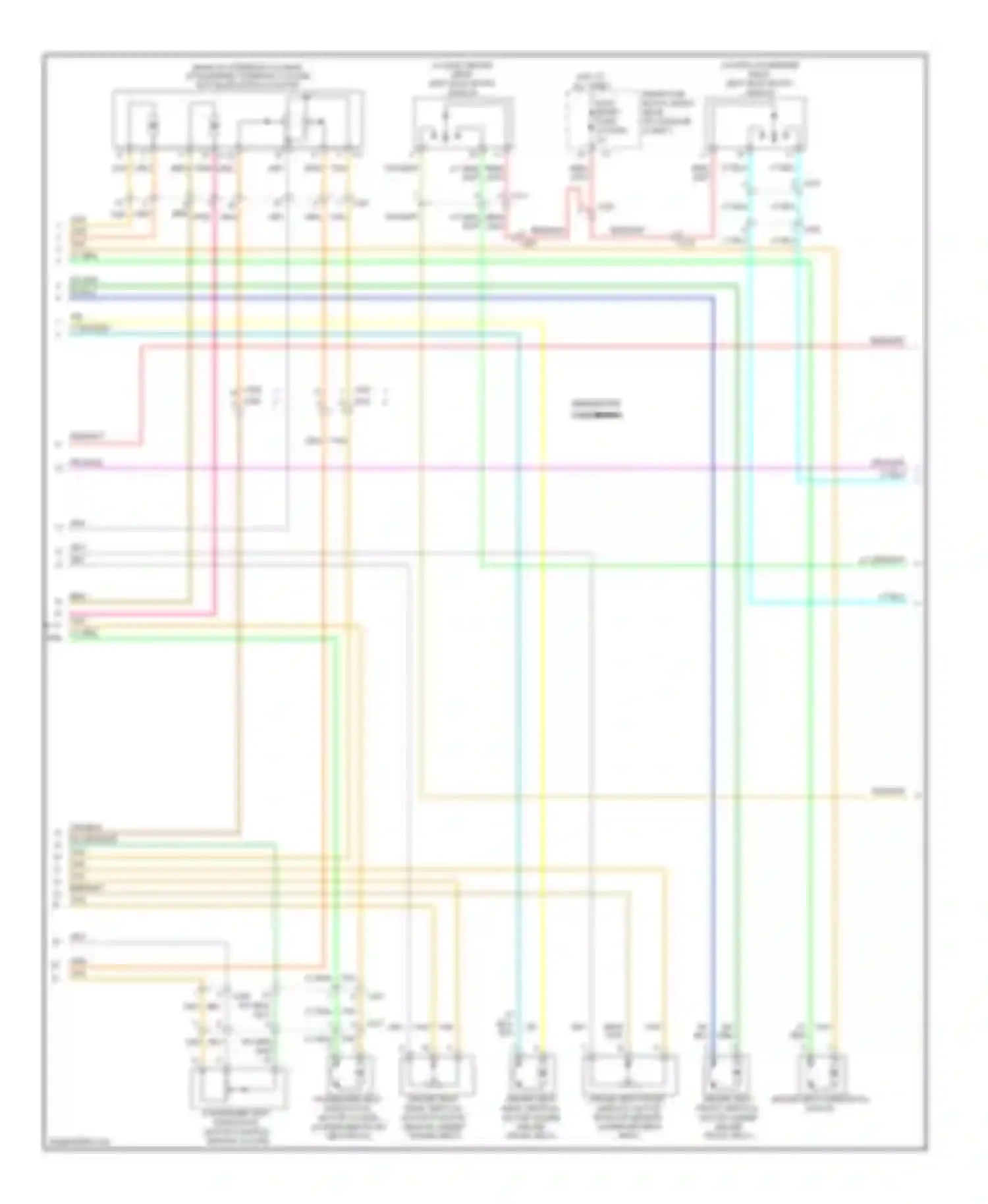 CTS Cadillac II (2007-2014): Memory seat circuit (2 of 3)