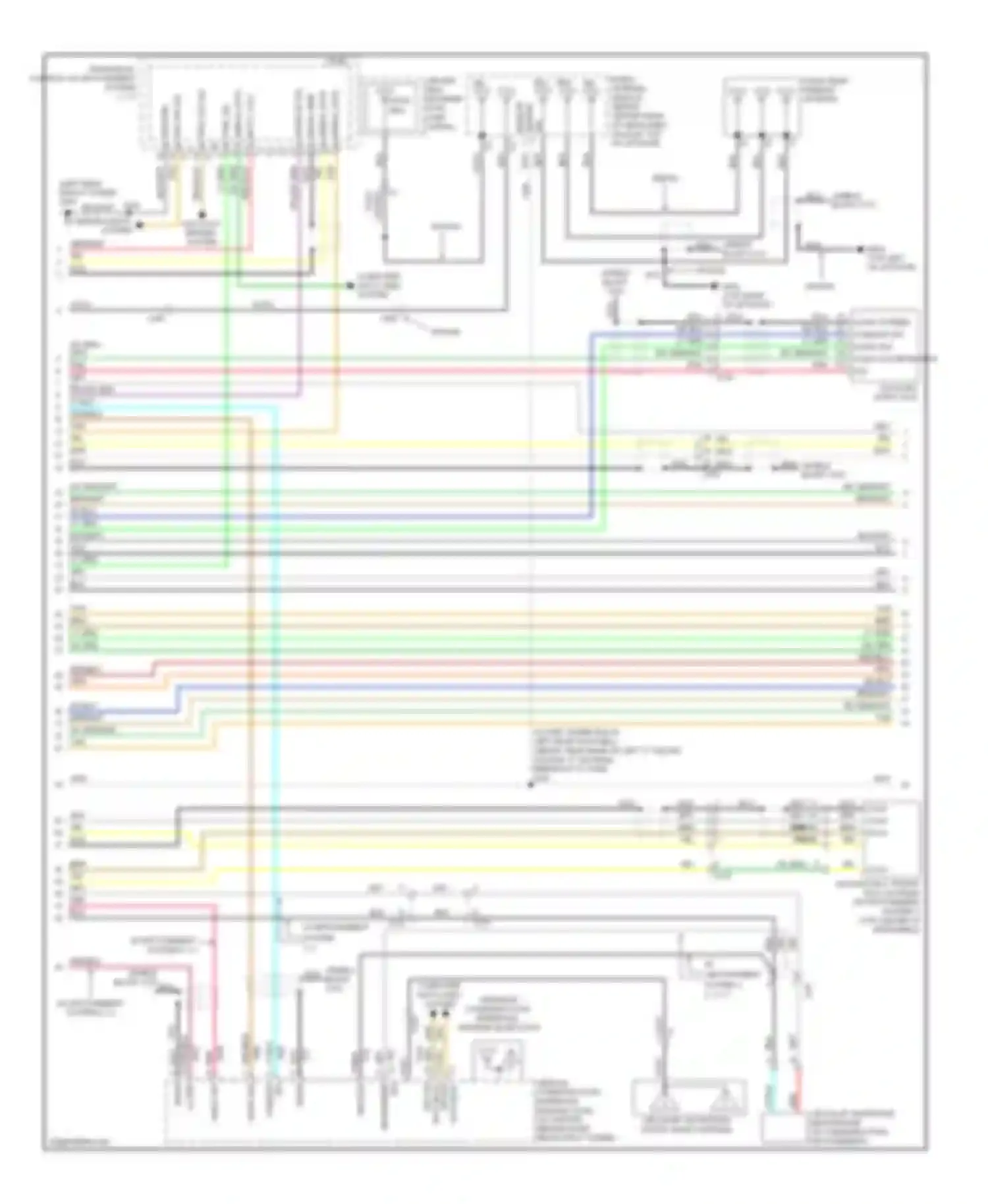 CTS Cadillac II (2007-2014): Navigation circuit, without surround amplifier (2 of 4)
