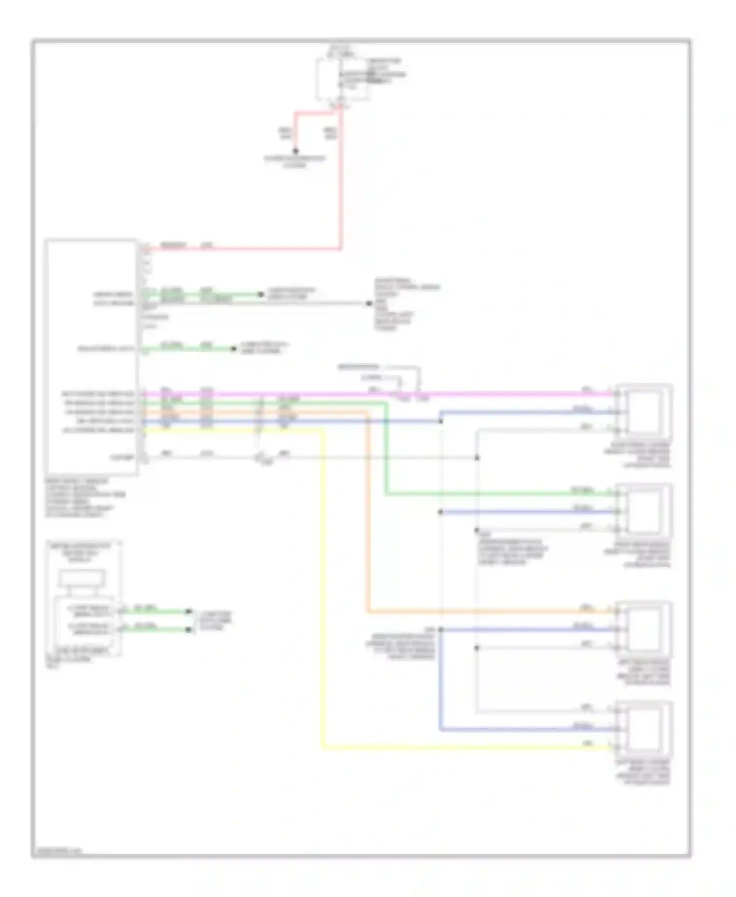 CTS Cadillac II (2007-2014): Parking assistant circuit