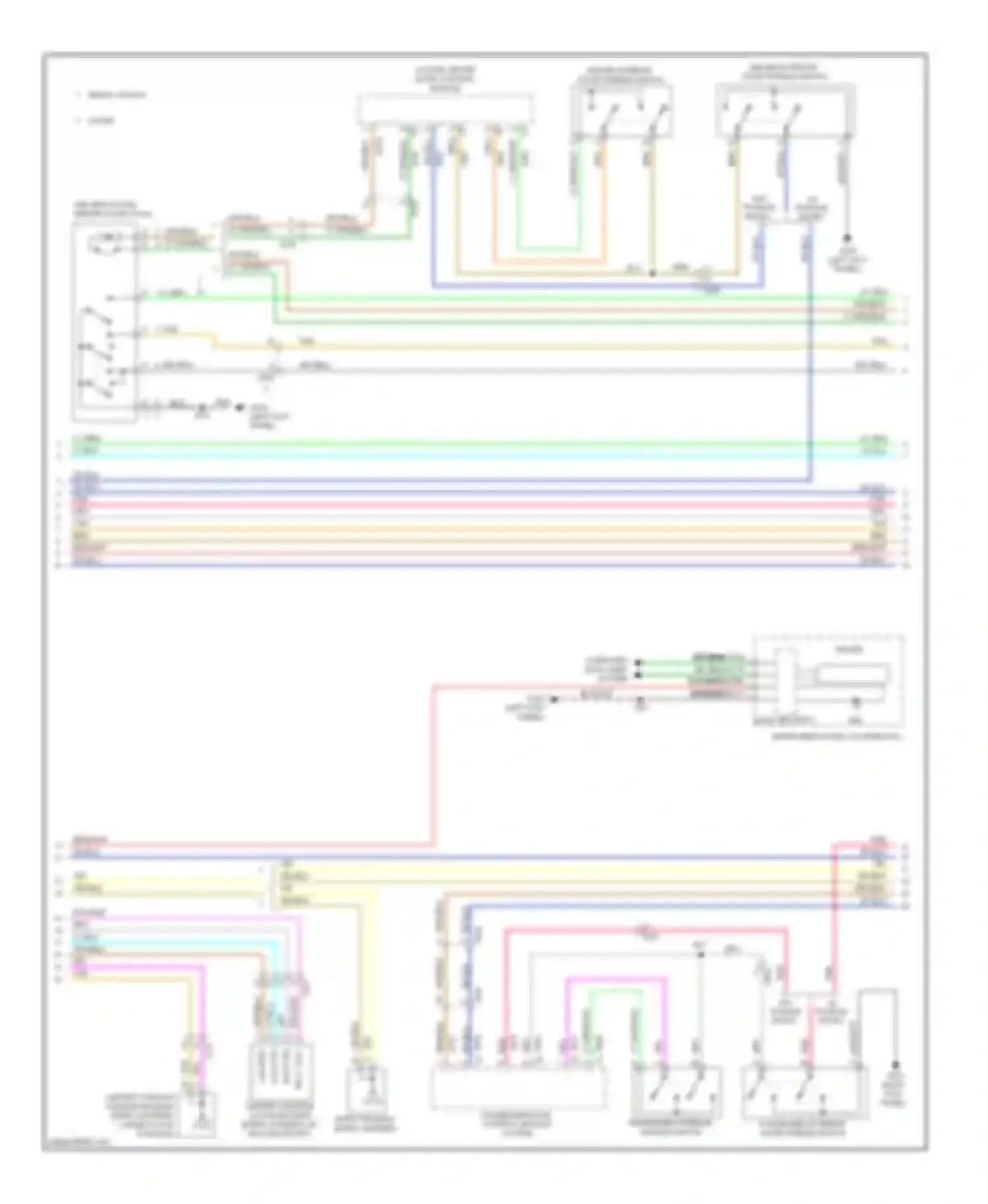 CTS Cadillac II (2007-2014): Power door locks circuit (2 of 3)