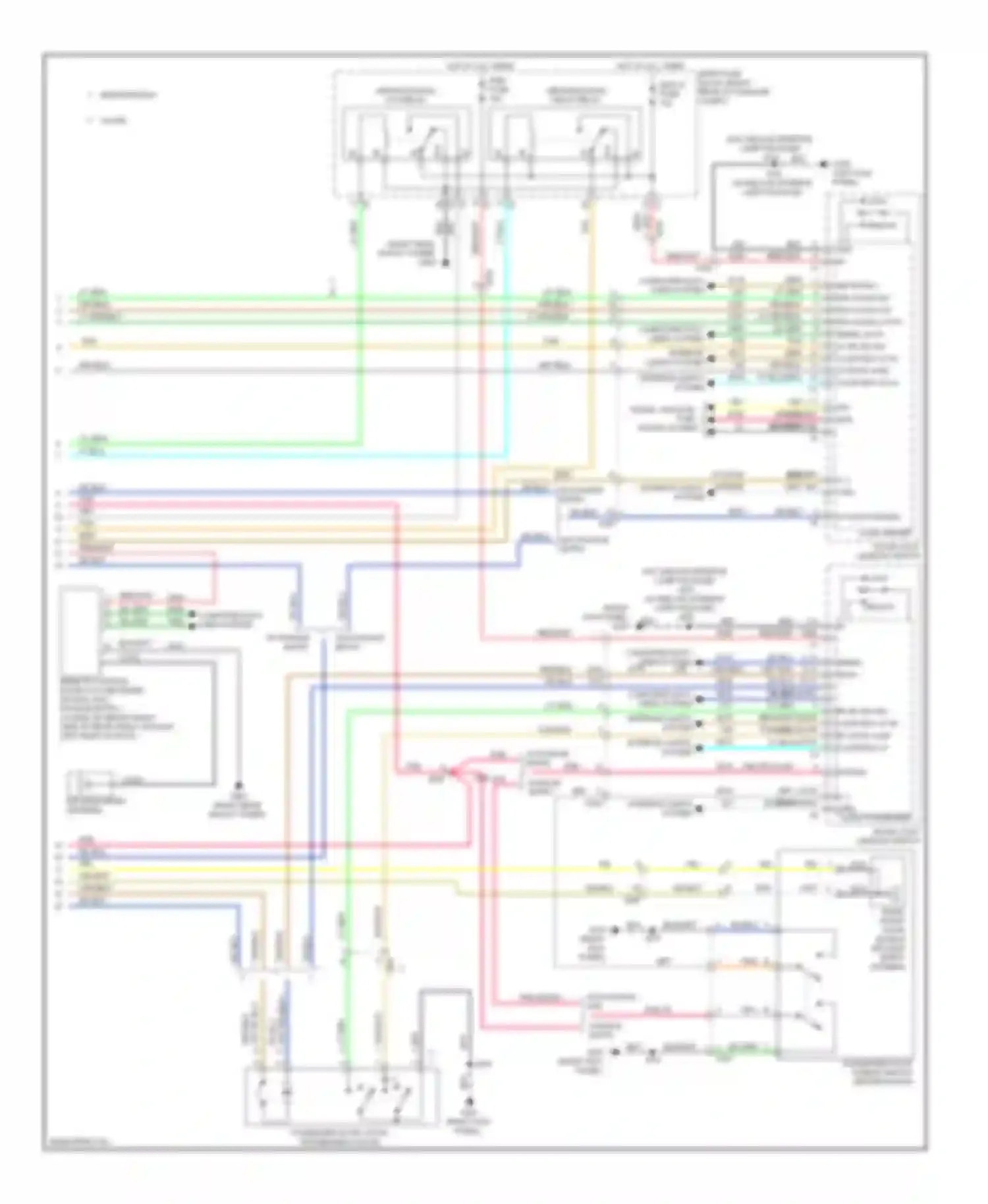 CTS Cadillac II (2007-2014): Power door locks circuit (3 of 3)