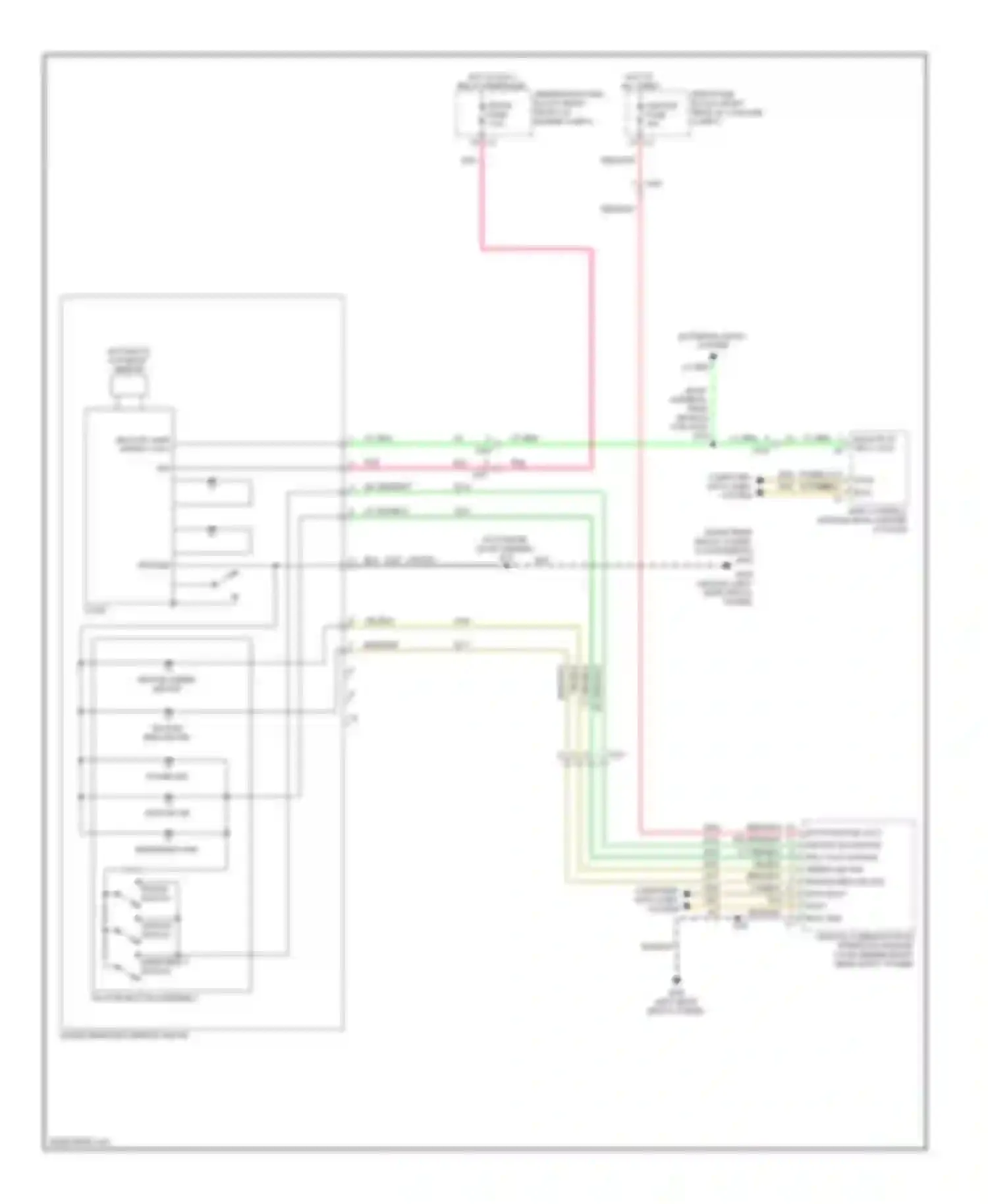 CTS Cadillac II (2007-2014): Automatic day/night mirror circuit, with infotainment system 5.1/7/8