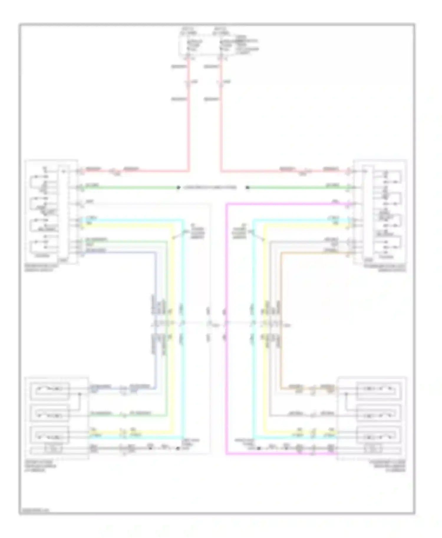 CTS Cadillac II (2007-2014): Power mirrors circuit