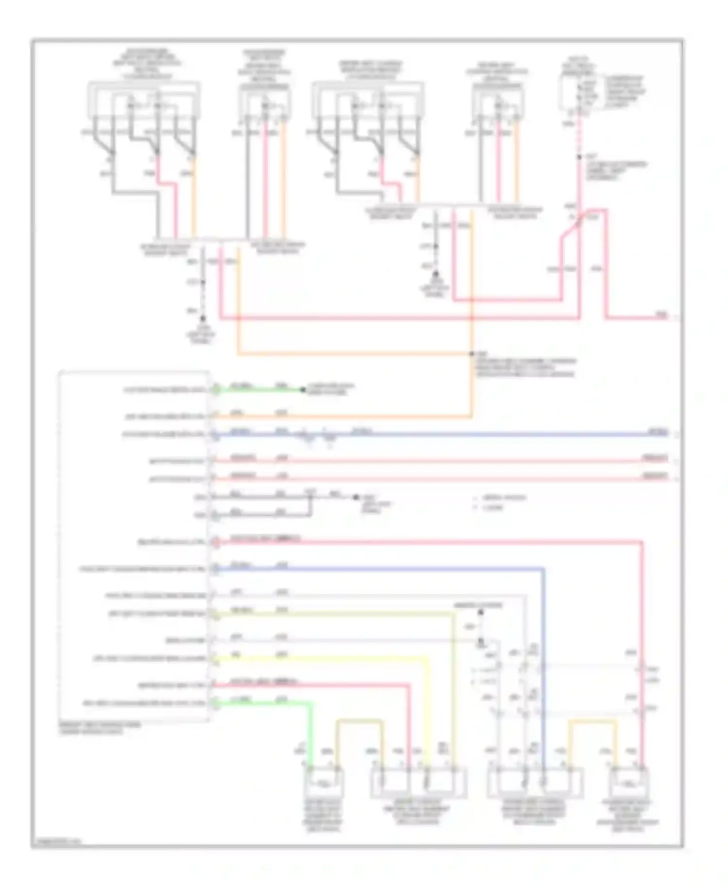 CTS Cadillac II (2007-2014): Heated seats circuit (1 of 2)