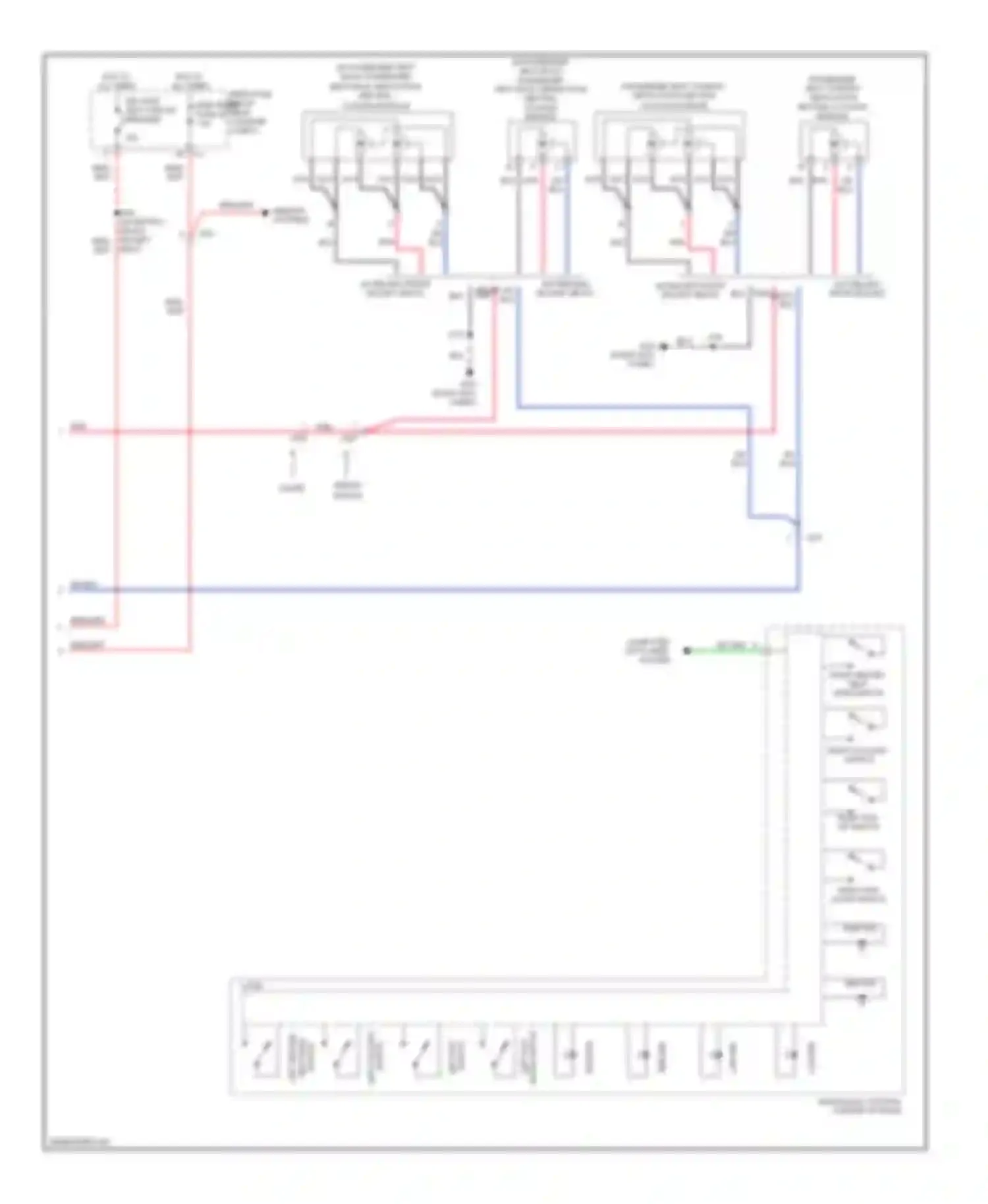 CTS Cadillac II (2007-2014): Heated seats circuit (2 of 2)