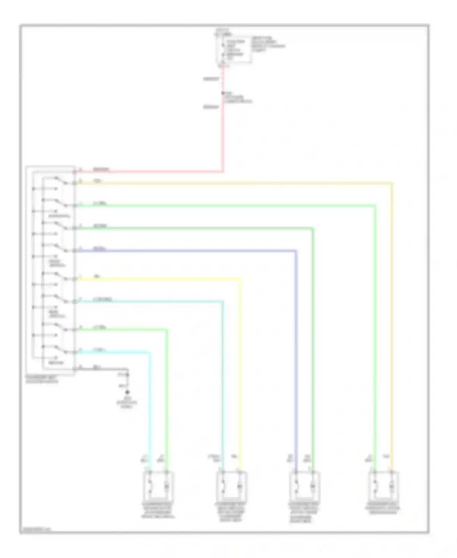 CTS Cadillac II (2007-2014): Passenger power seat circuit