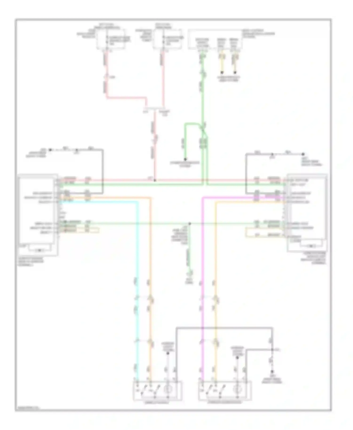 CTS Cadillac II (2007-2014): Power top/sunroof circuit, coupe