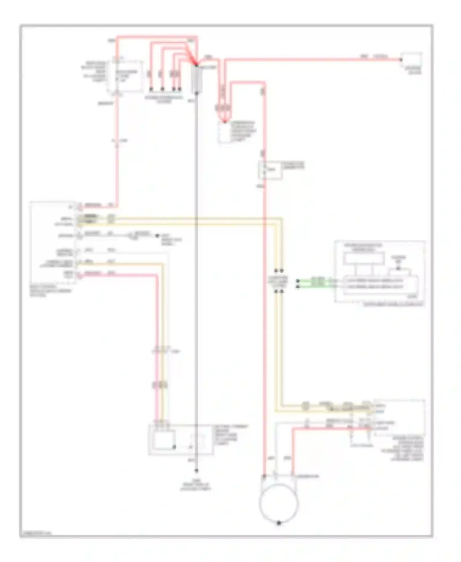 CTS Cadillac II (2007-2014): Charging circuit