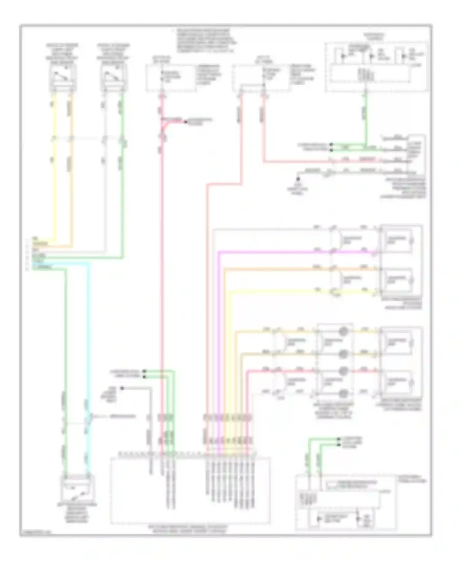 CTS Cadillac II (2007-2014): Supplemental restraints circuit (2 of 2)