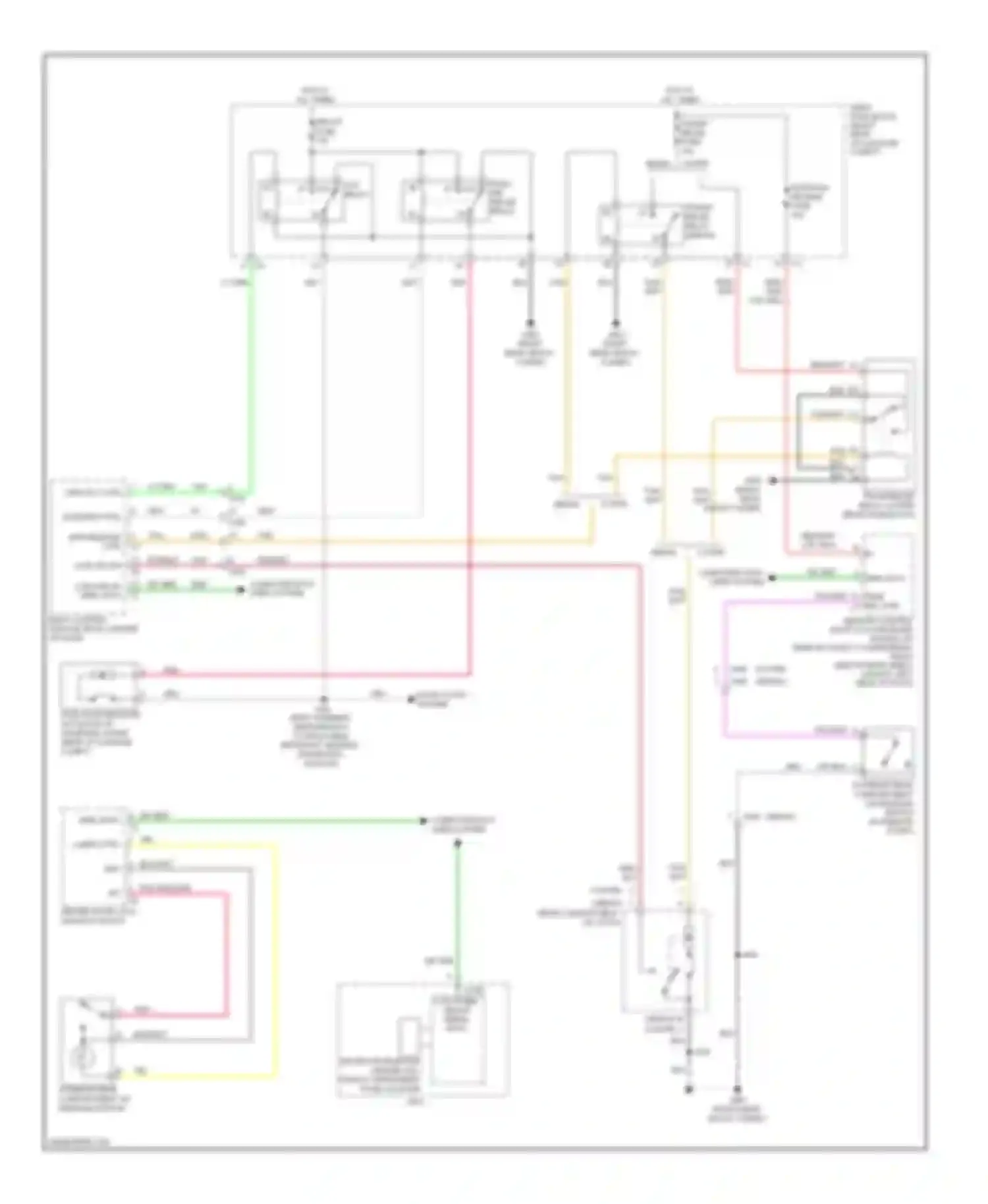 CTS Cadillac II (2007-2014): Trunk & fuel door release circuit