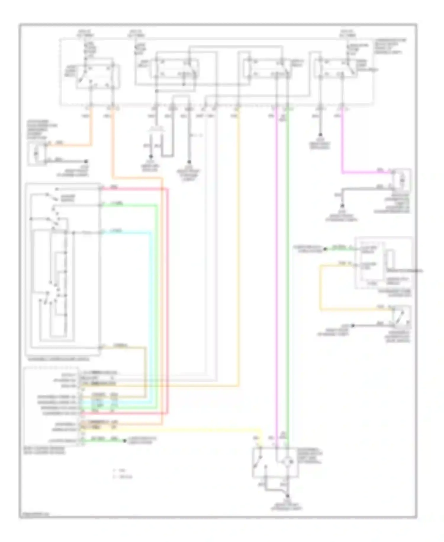 CTS Cadillac II (2007-2014): Wiper/washer circuit, coupe