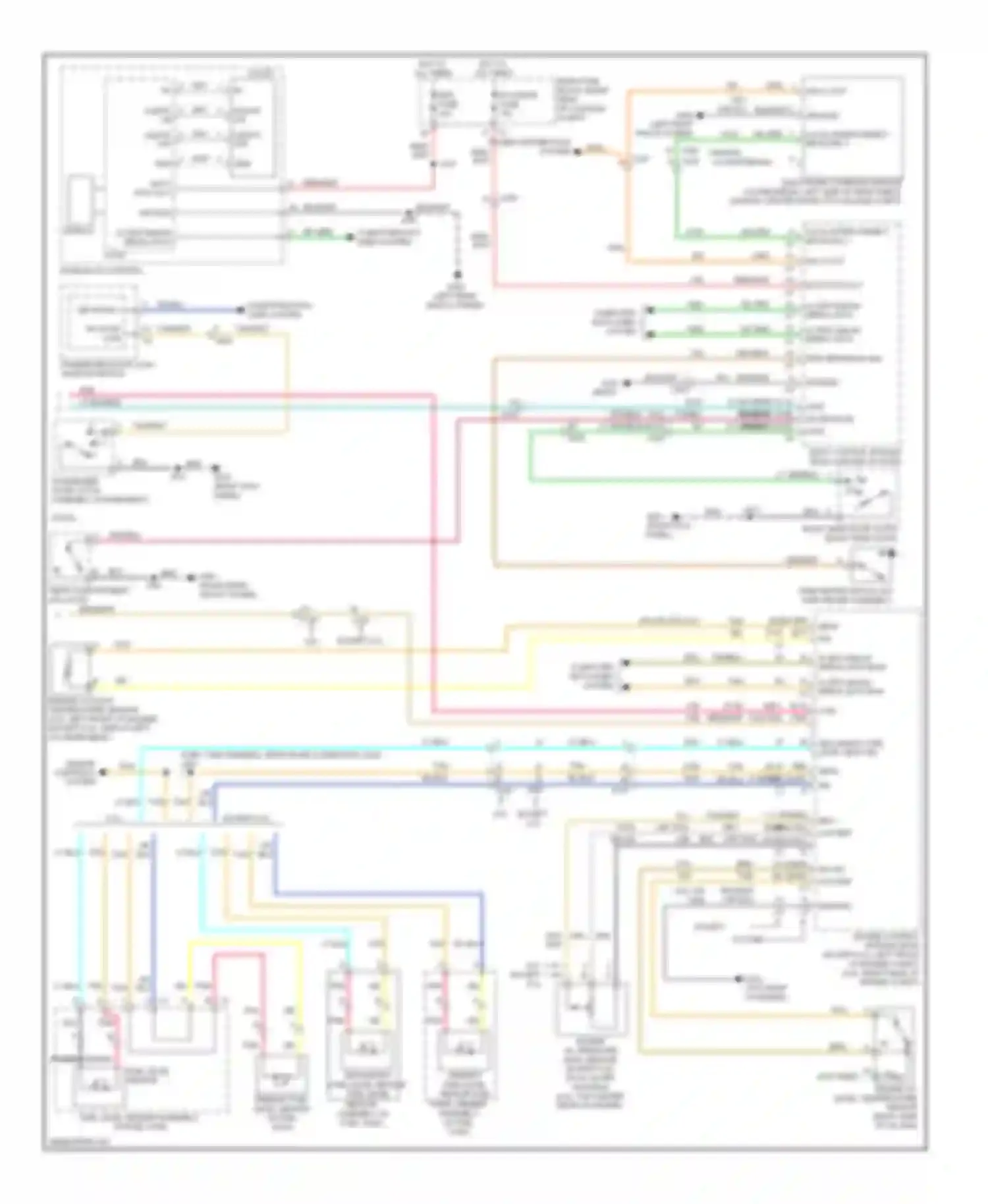 Wiring diagram 6.2l except 6.2l for Cadillac CTS II (2007-2014) (2 of 8)