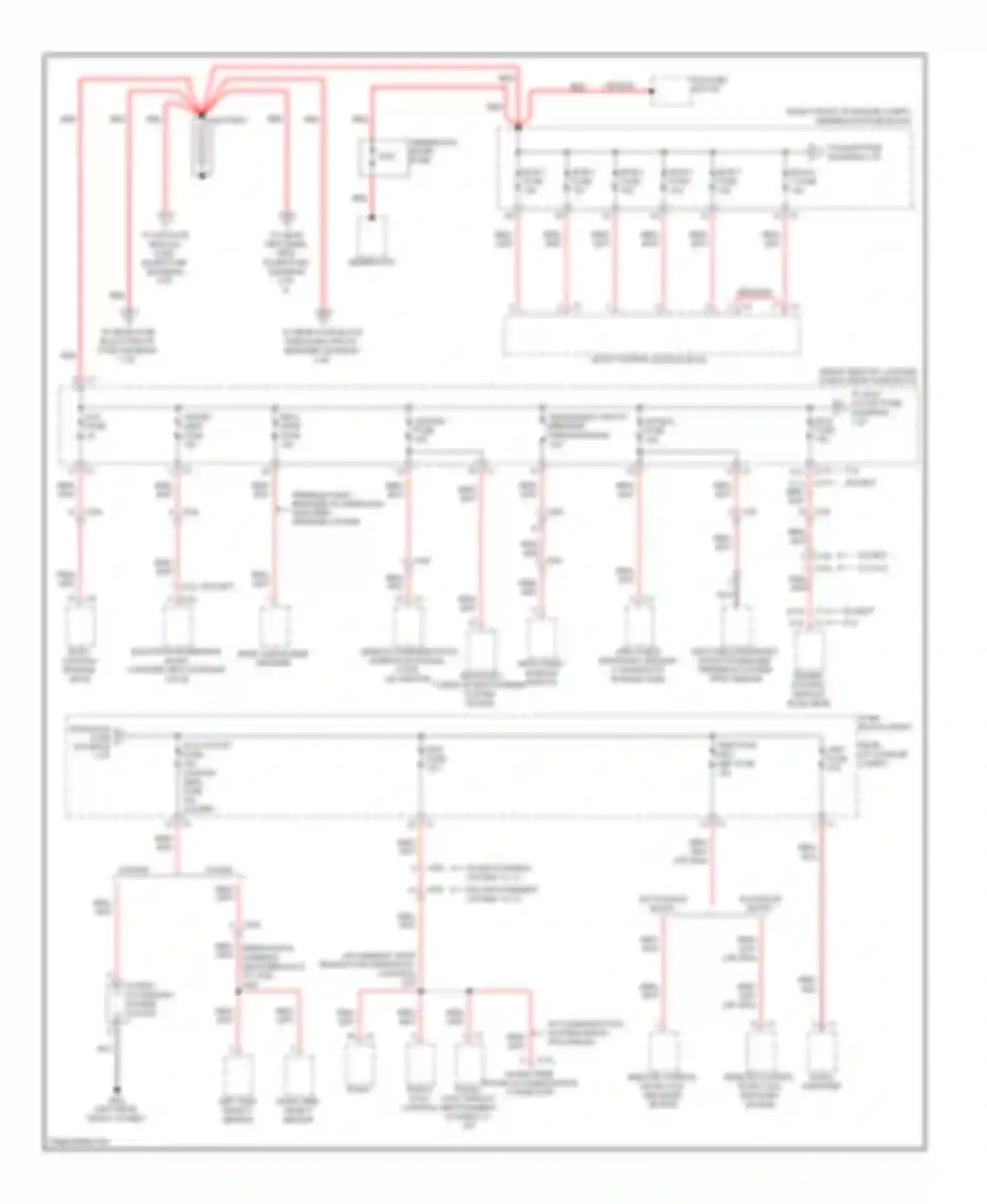 Wiring diagram bcm 6, 7 fuse for Cadillac CTS II (2007-2014) (3 of 3)