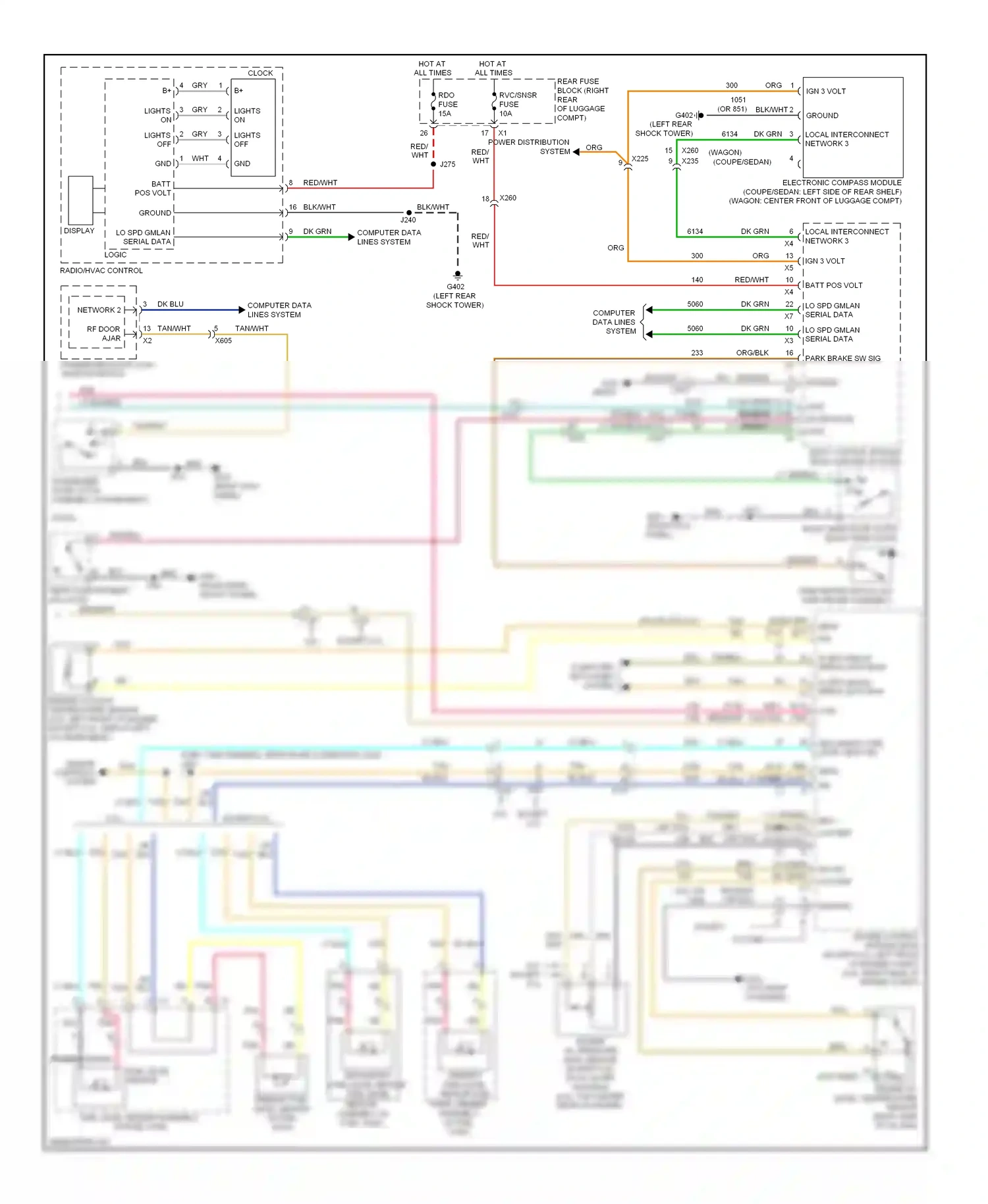 Cadillac CTS II (2007-2014) computer data lines system wiring diagram  (35 of 76)