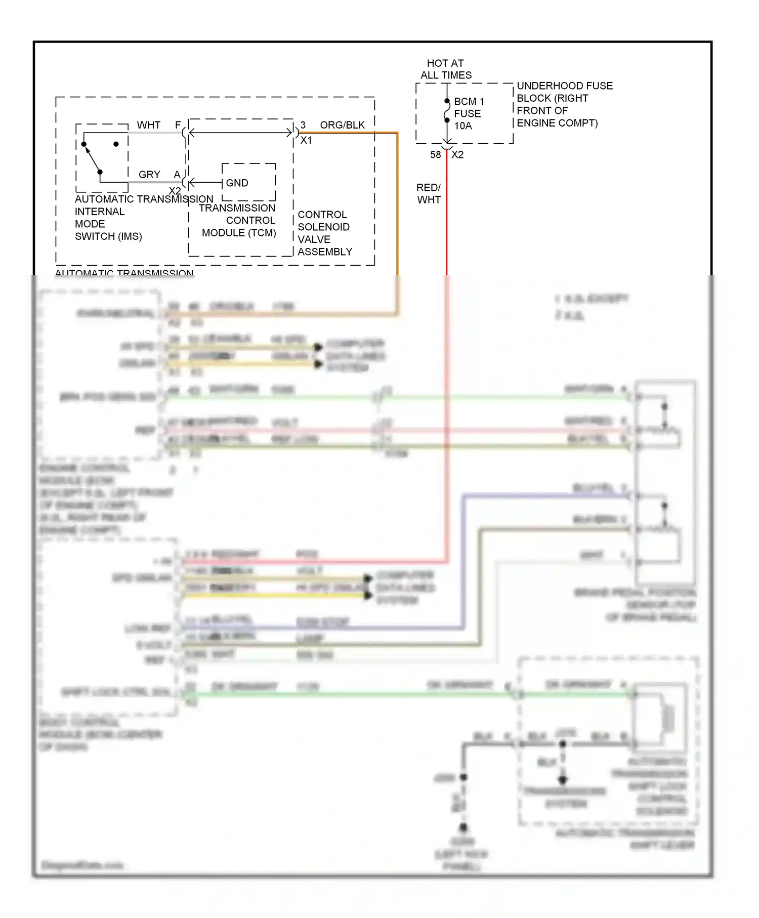 Cadillac CTS II (2007-2014) computer data lines system wiring diagram  (68 of 76)