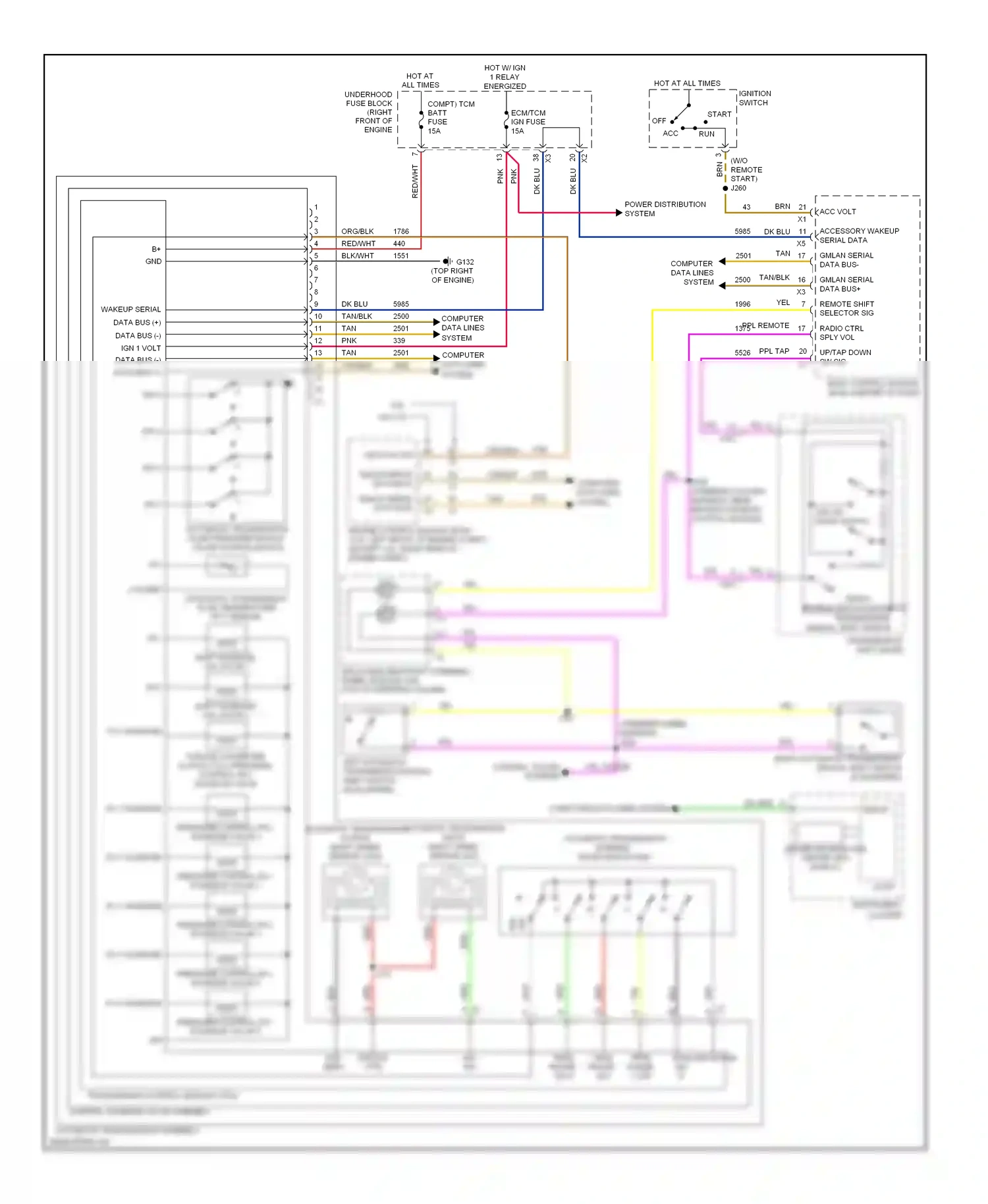 Cadillac CTS II (2007-2014) computer data lines system wiring diagram  (61 of 76)