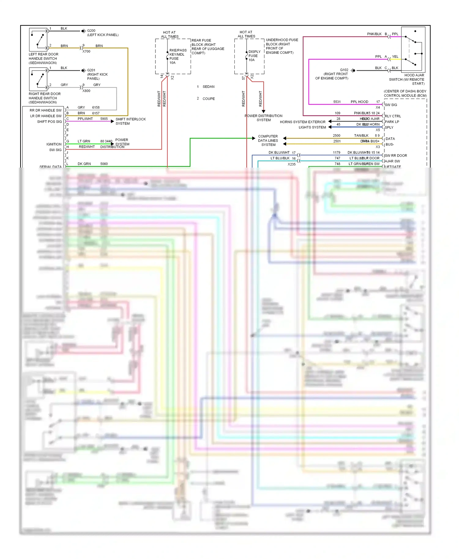 Cadillac CTS II (2007-2014) computer data lines system wiring diagram  (7 of 76)