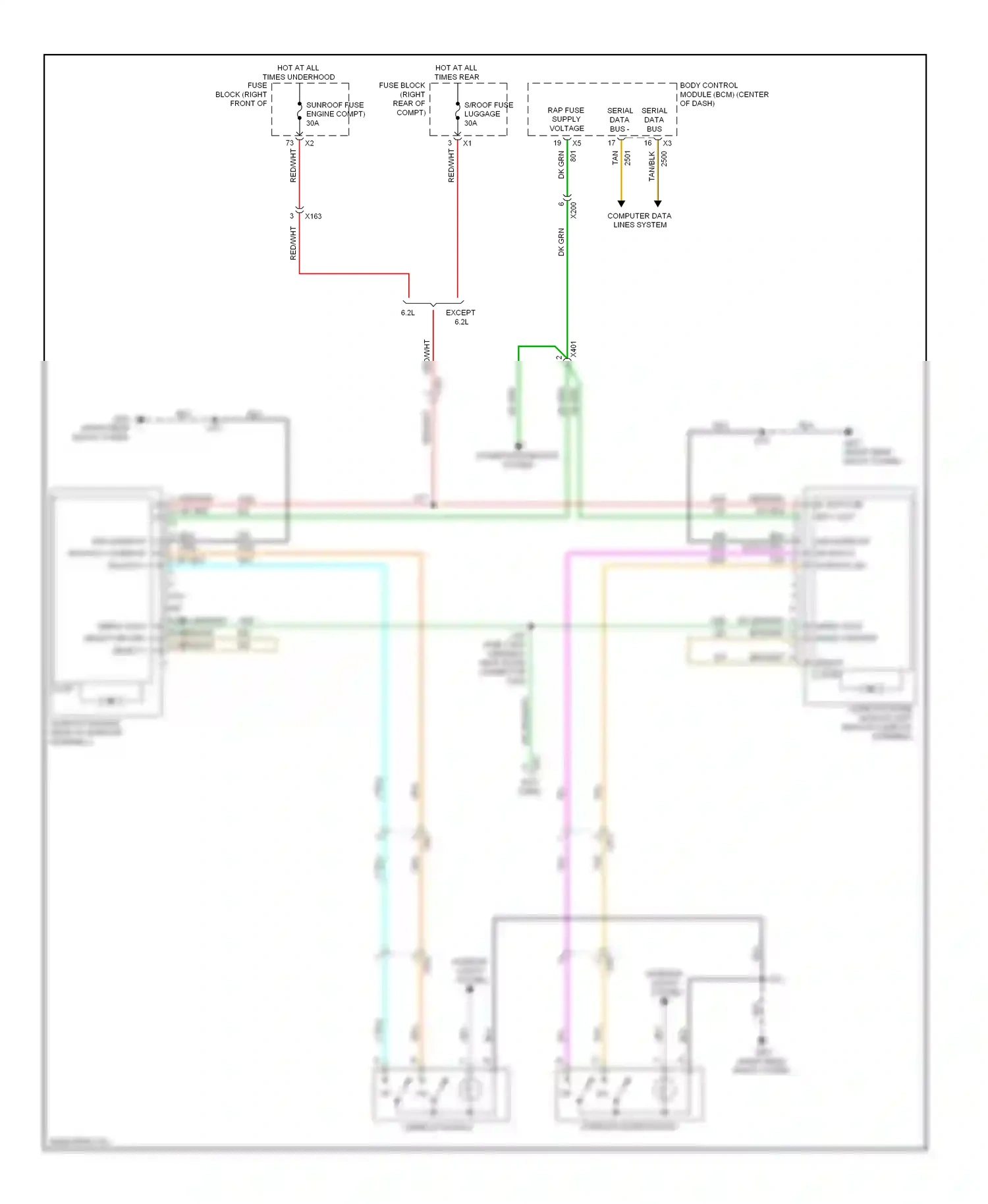 Cadillac CTS II (2007-2014) computer data lines system wiring diagram  (55 of 76)