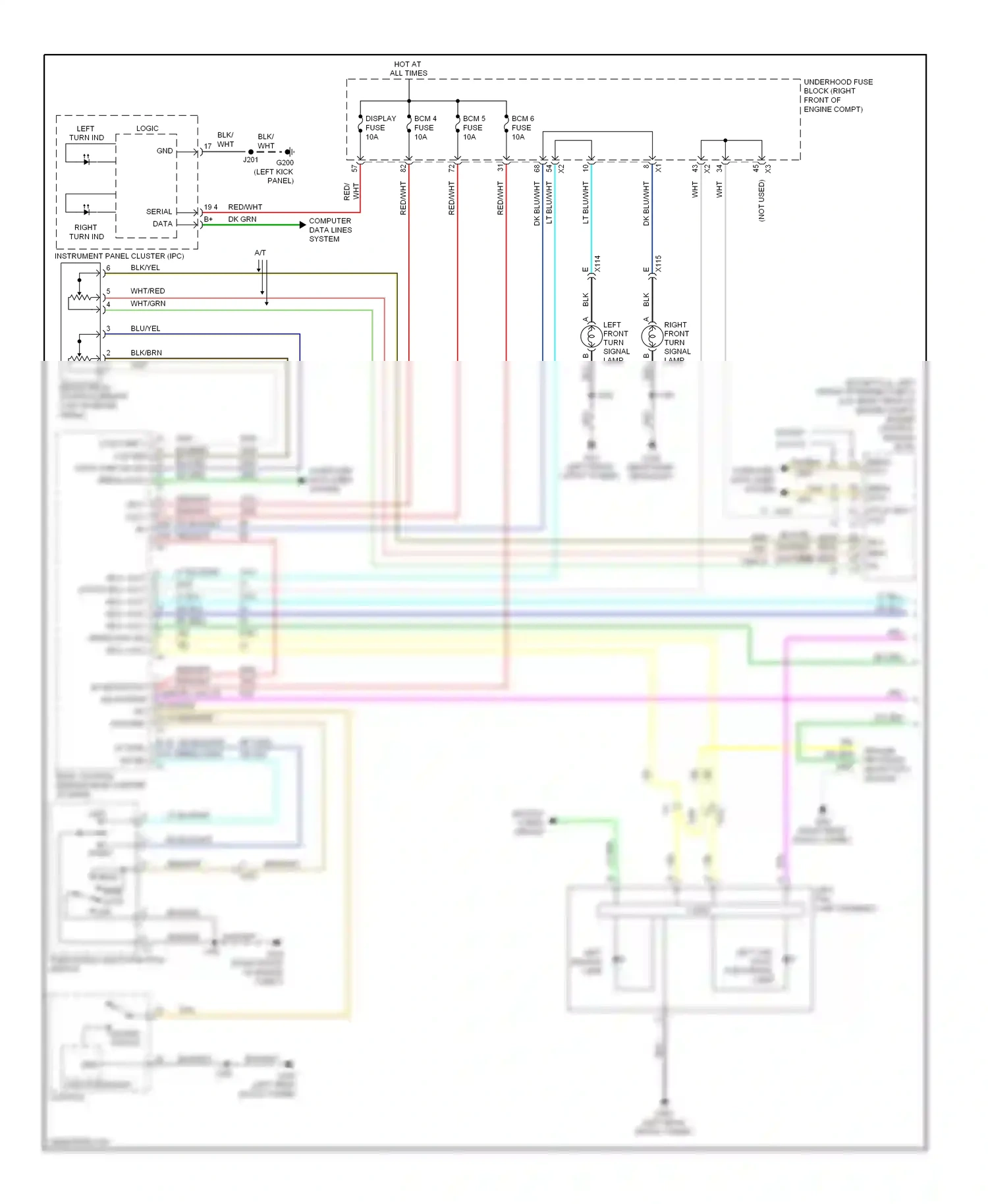 Cadillac CTS II (2007-2014) control module (ecm) wiring diagram  (1 of 1)