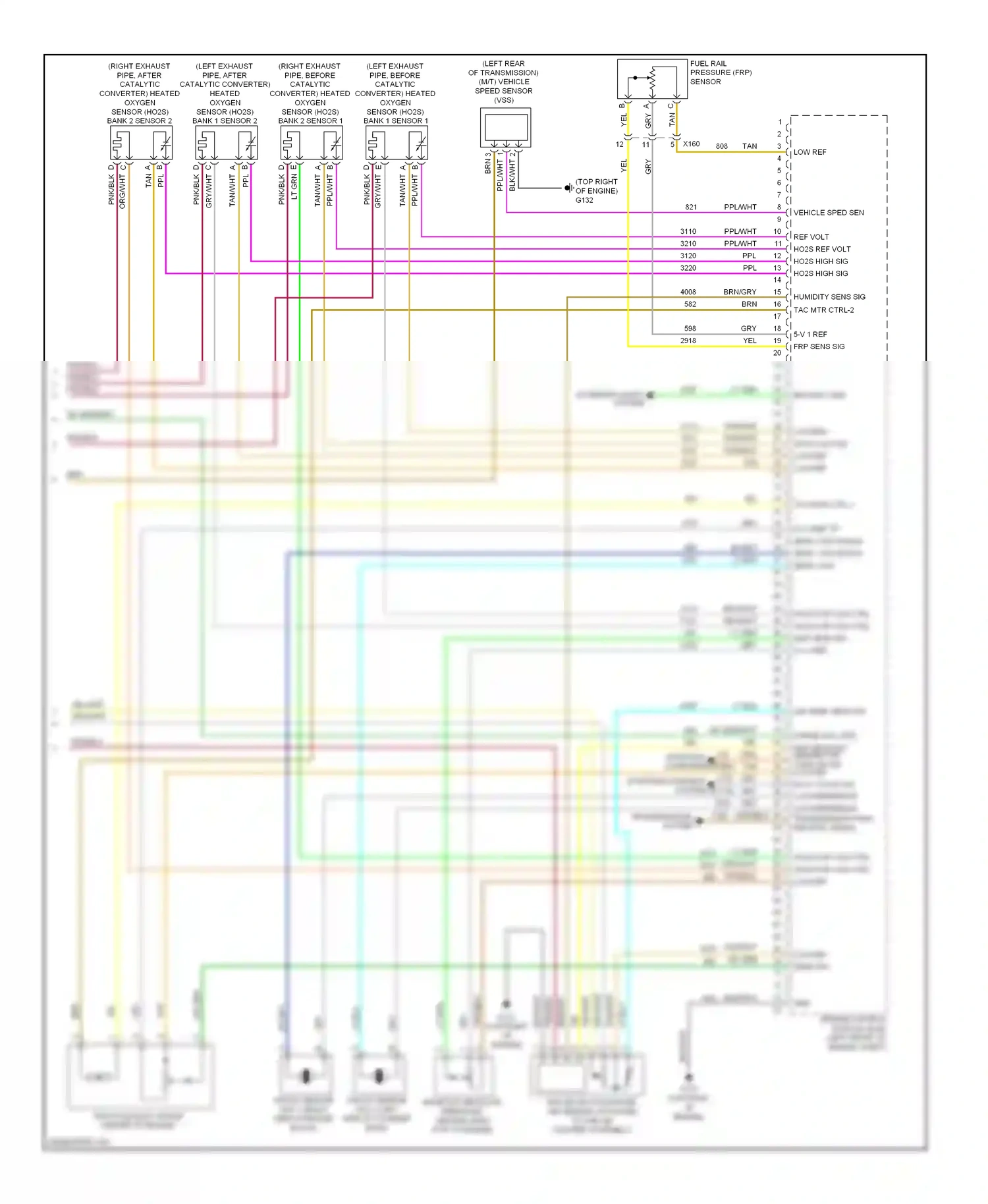 Cadillac CTS II (2007-2014) engine control module (ecm) (left front of engine compt) wiring diagram  (6 of 10)