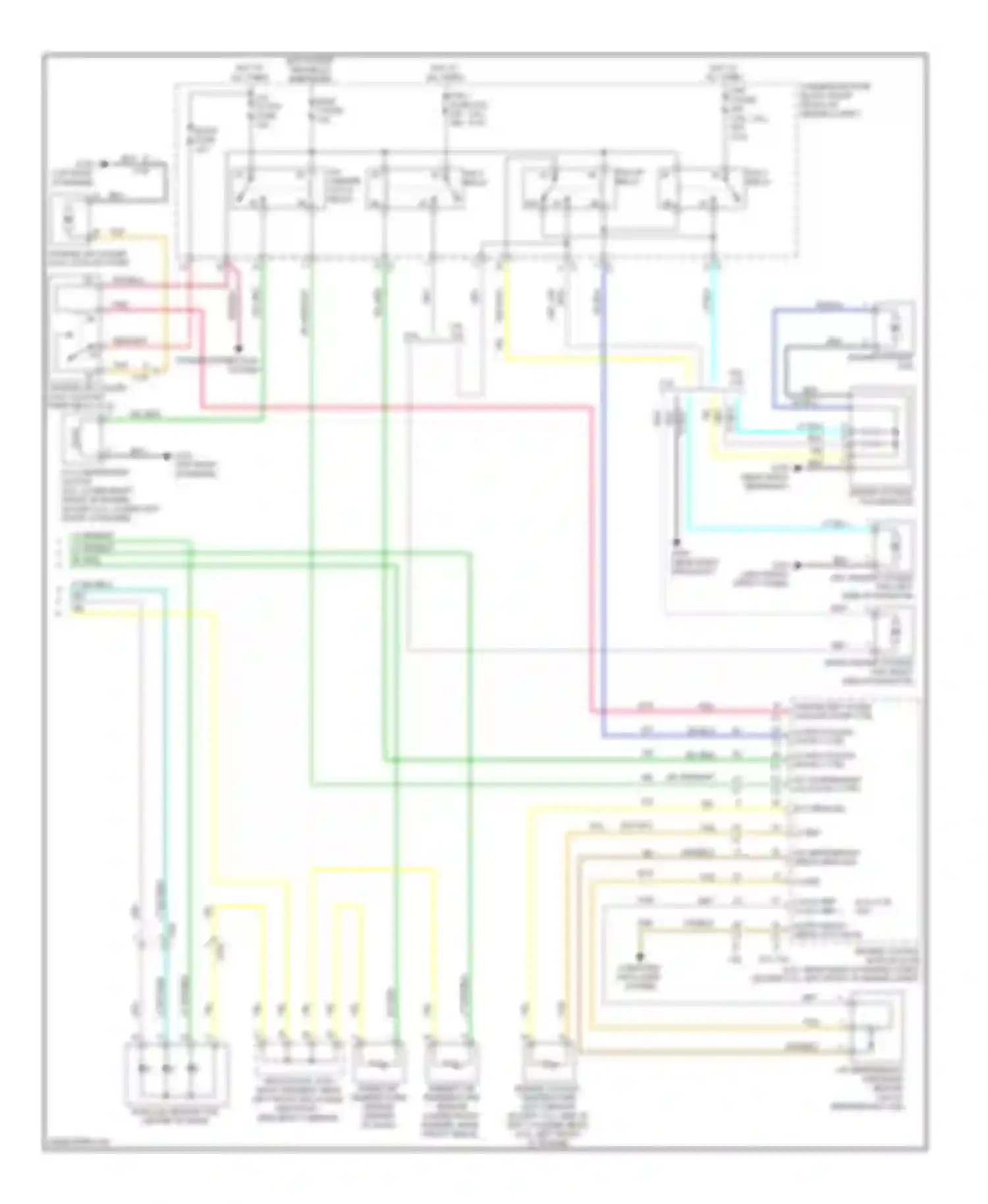 Wiring diagram engine cooling fan resistor for Cadillac CTS II (2007-2014) (1 of 1)