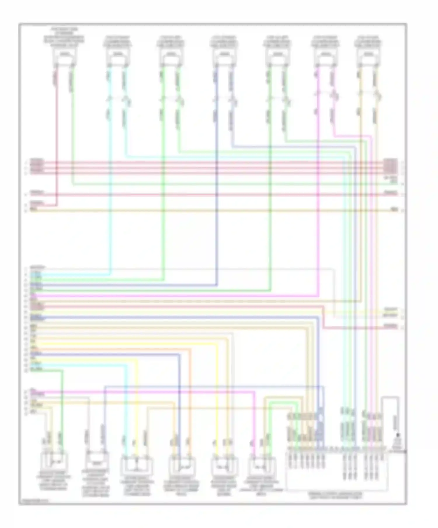 Wiring diagram fuel inj 1 ctrl for Cadillac CTS II (2007-2014) (1 of 2)