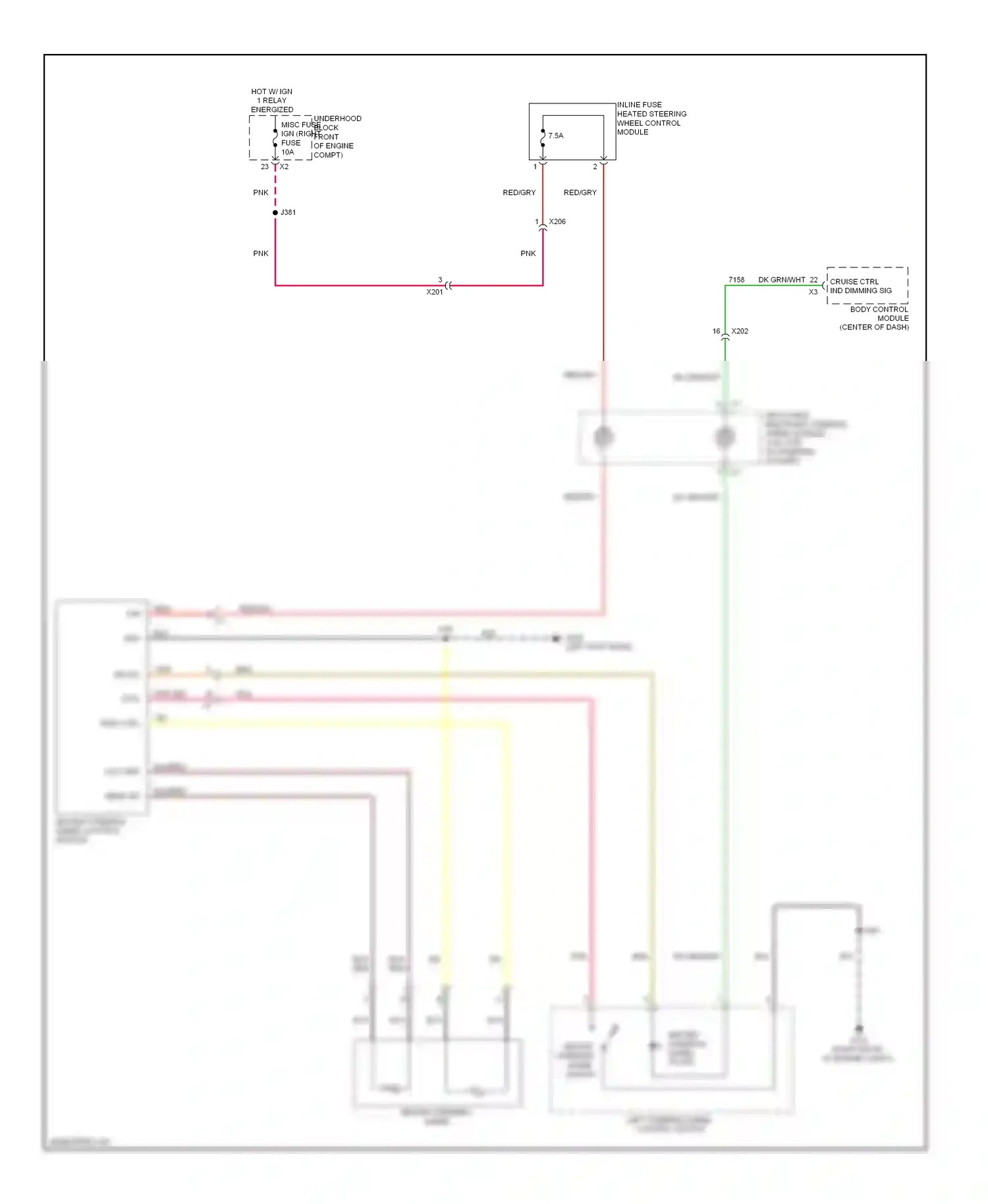 Cadillac CTS II (2007-2014) high ctrl wiring diagram  (1 of 1)