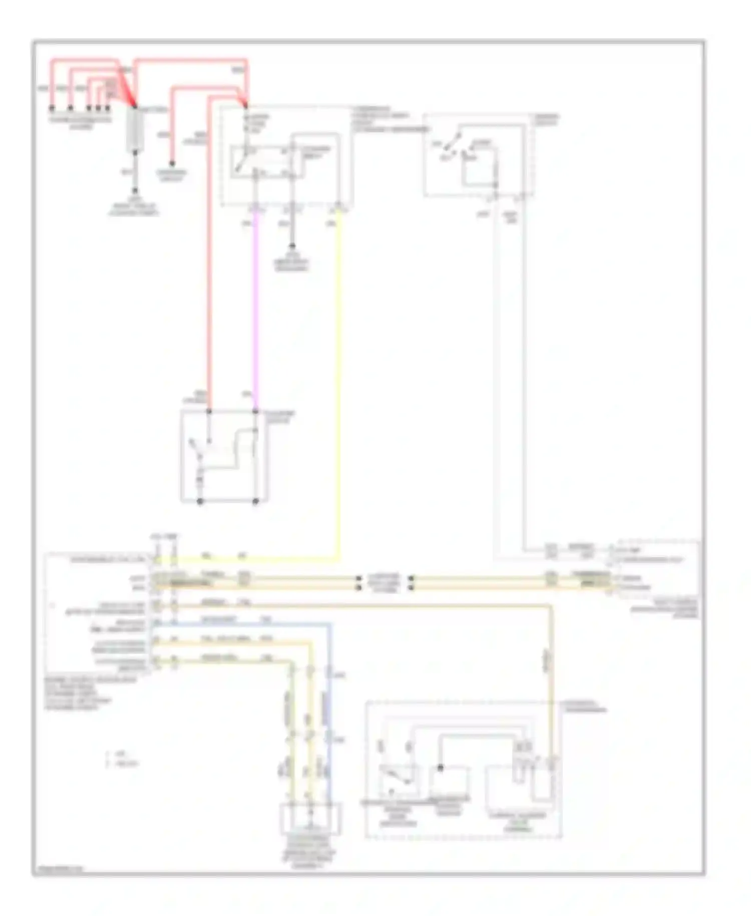 Wiring diagram ign lk cyl ctrl actr sig trans park/ntrl sig 5-volt ref 2 sens supply for Cadillac CTS II (2007-2014) (1 of 1)