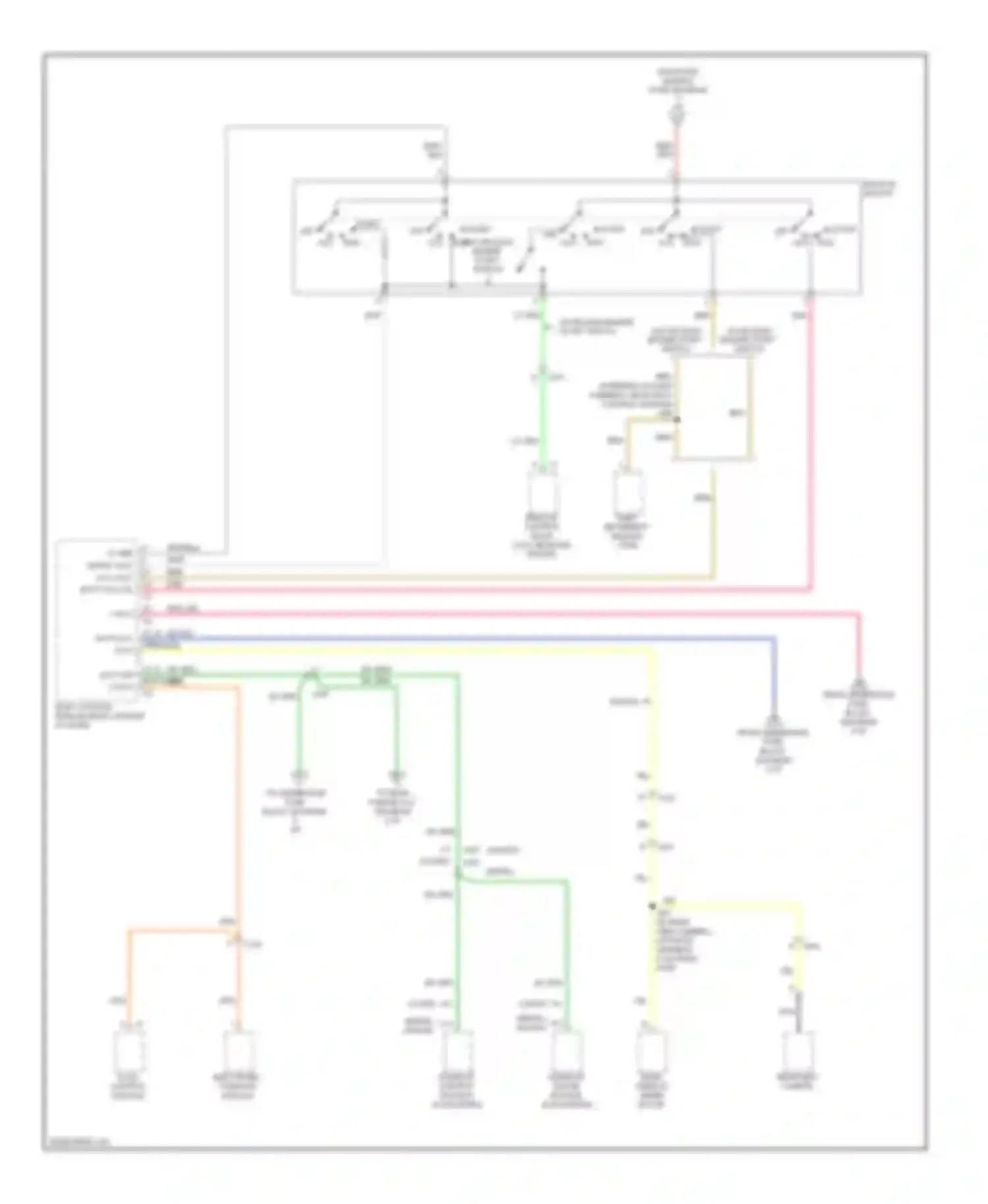 Wiring diagram ignition switch for Cadillac CTS II (2007-2014) (4 of 6)