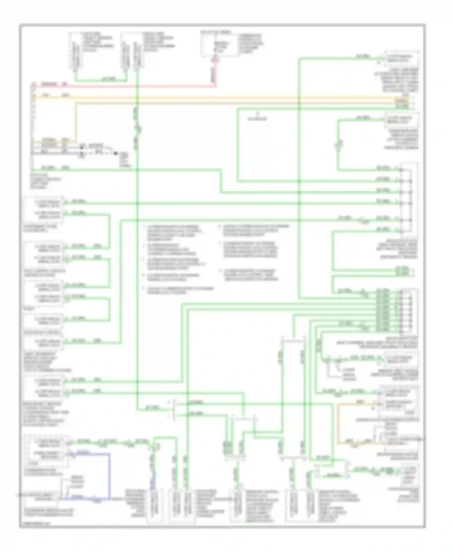 Wiring diagram interconnect network 2 for Cadillac CTS II (2007-2014) (1 of 3)