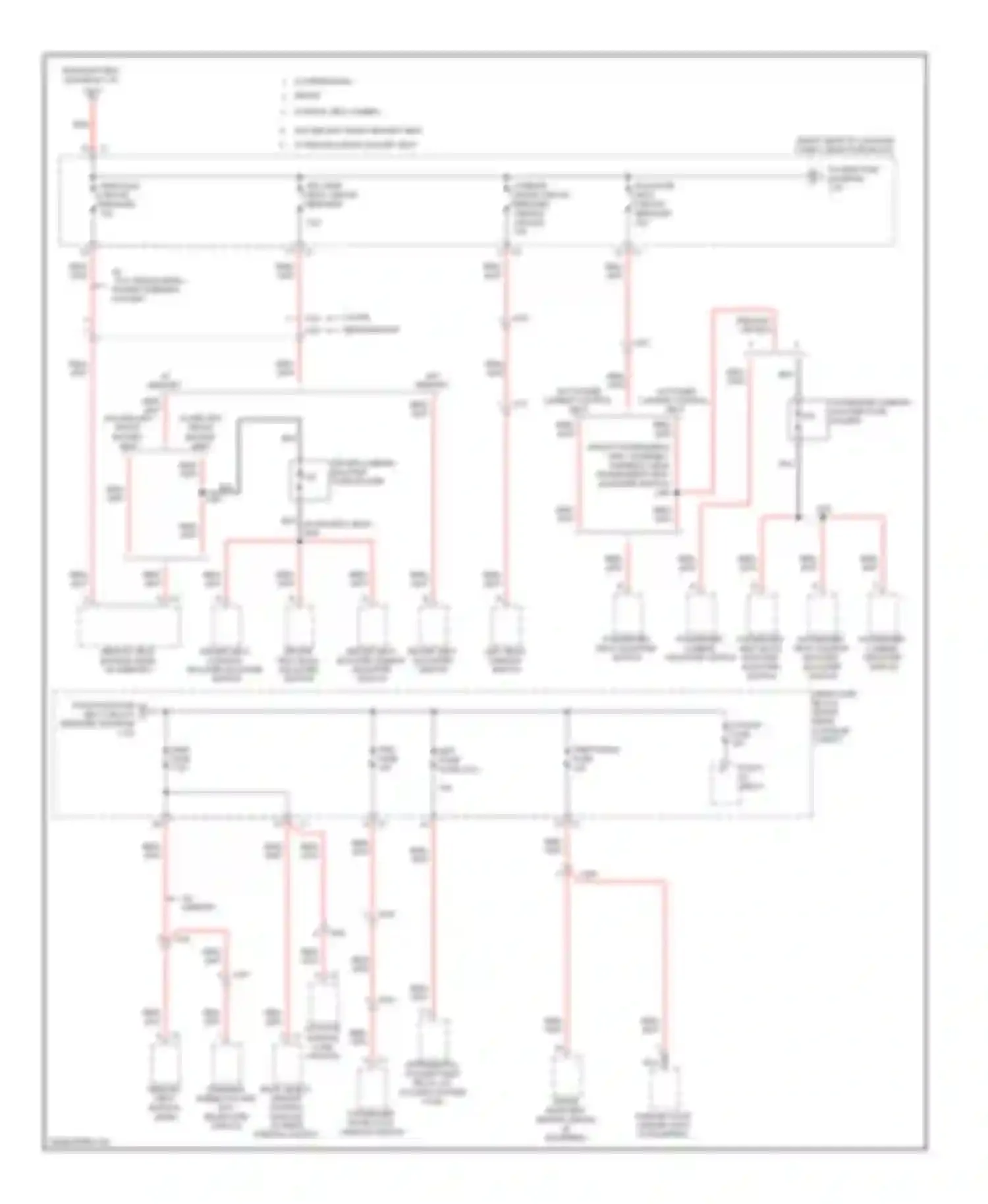 Wiring diagram left rear window switch for Cadillac CTS II (2007-2014) (2 of 2)