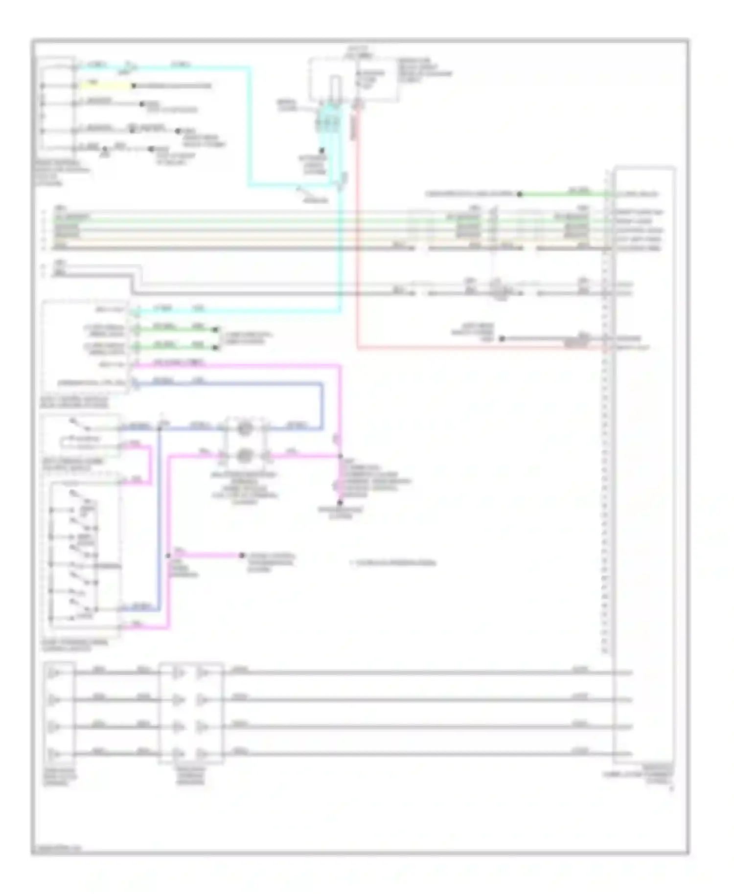 Wiring diagram left steering wheel control switch for Cadillac CTS II (2007-2014) (5 of 8)