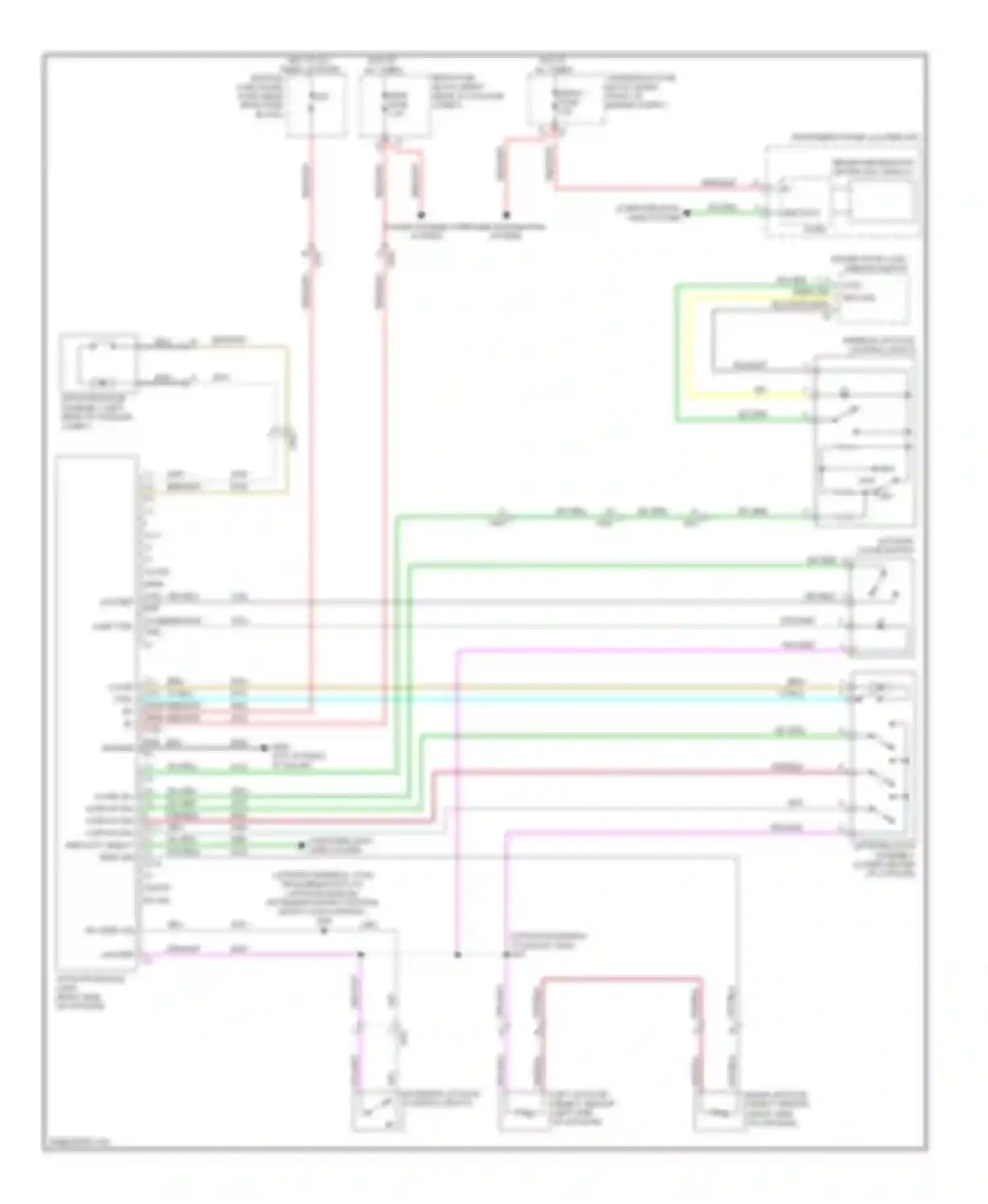 Wiring diagram liftgate latch assembly for Cadillac CTS II (2007-2014) (1 of 1)